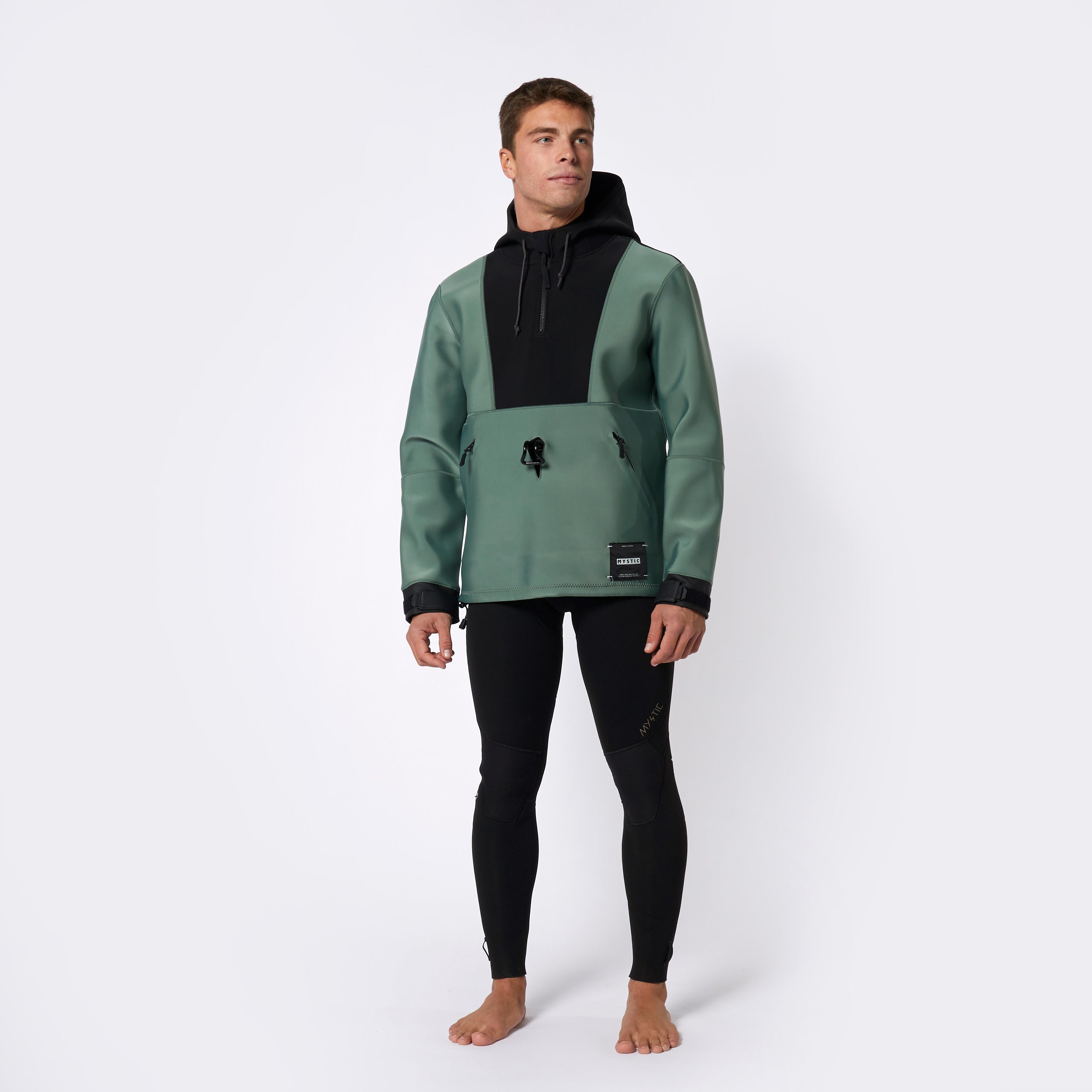 Fulmar Neoprene Hoodie 3/2mm - Dark Olive