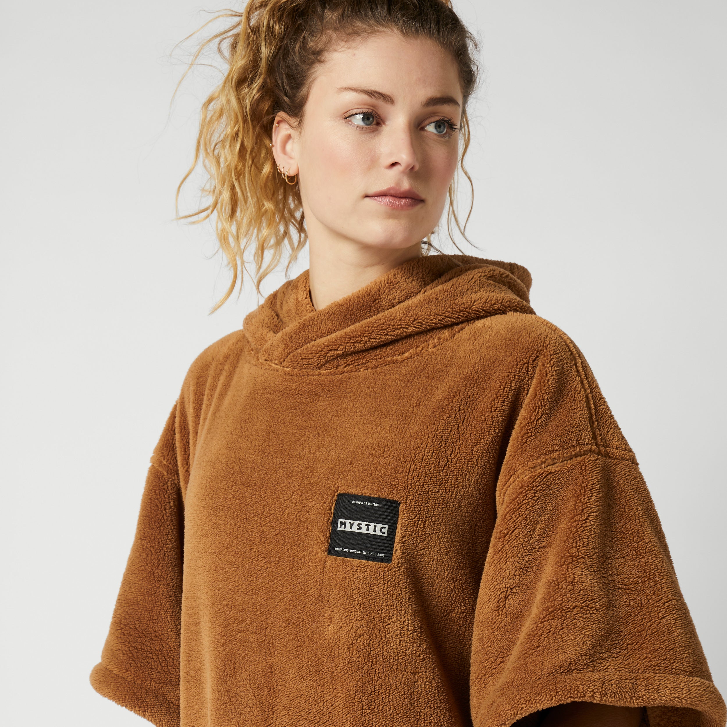 Poncho Teddy - Slate Brown