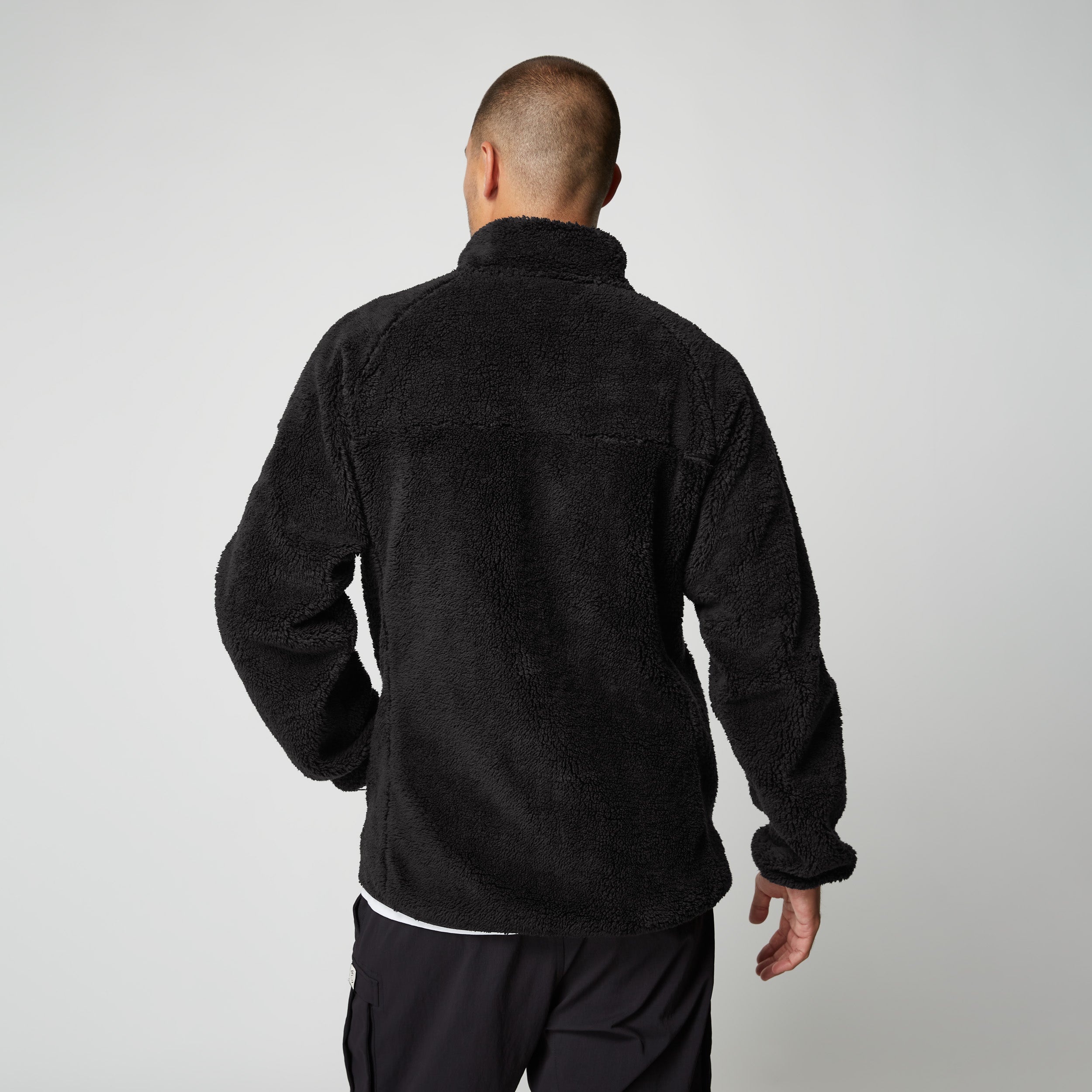 DTS Teddy Zip thru Sweat - Black