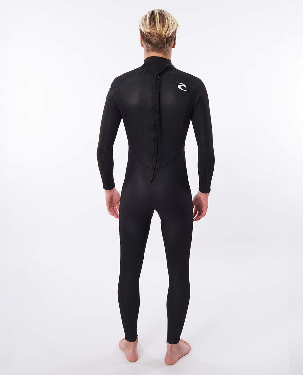 Rip curl - Freelite 4/3 Back Zip Wetsuit - Sort