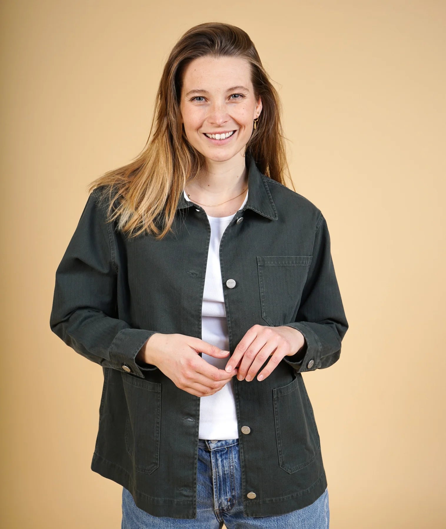 Courtney Women'S Herringbone Overshirt