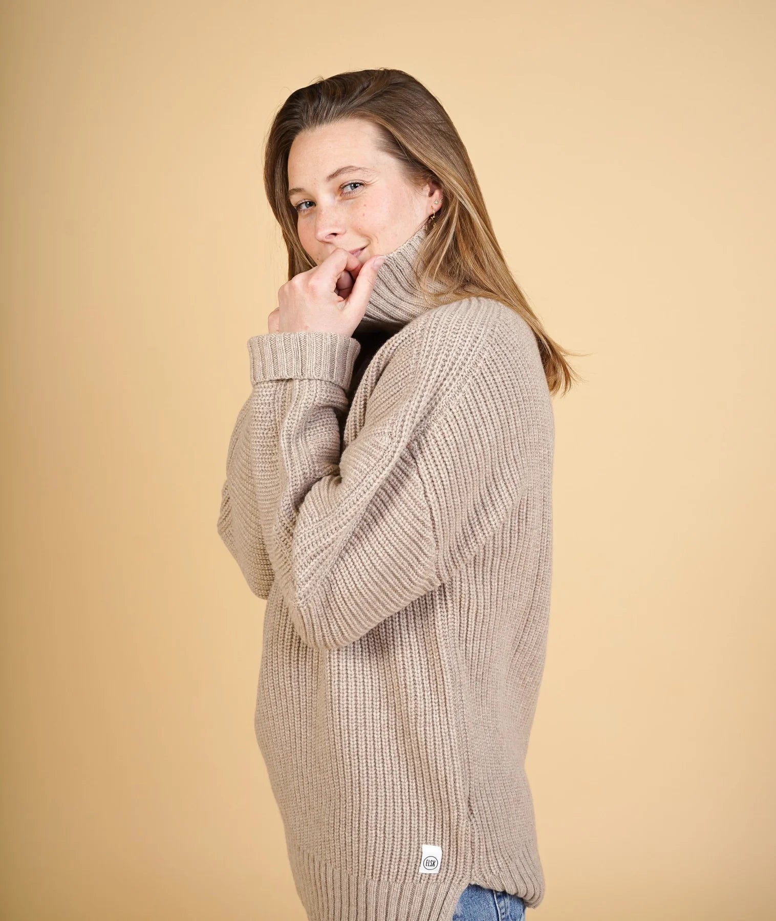 Vigga Women'S T-Neck Knit