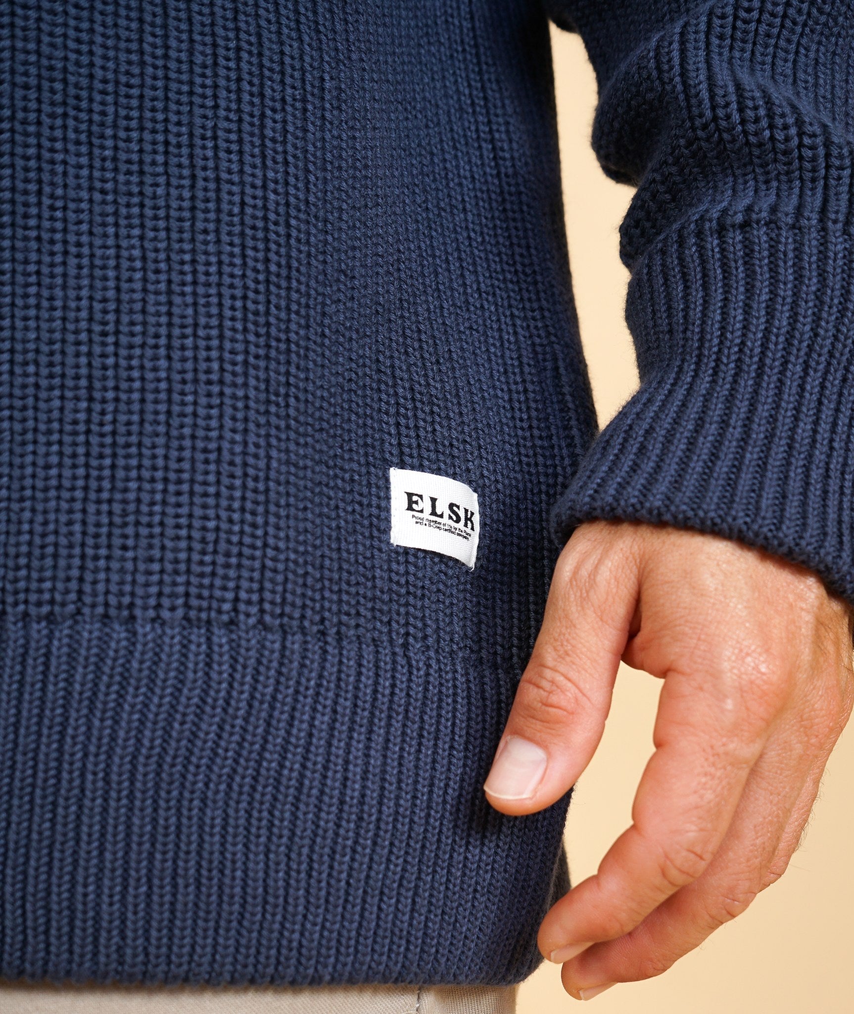 Casual Organic Cotton Men'S Knit
