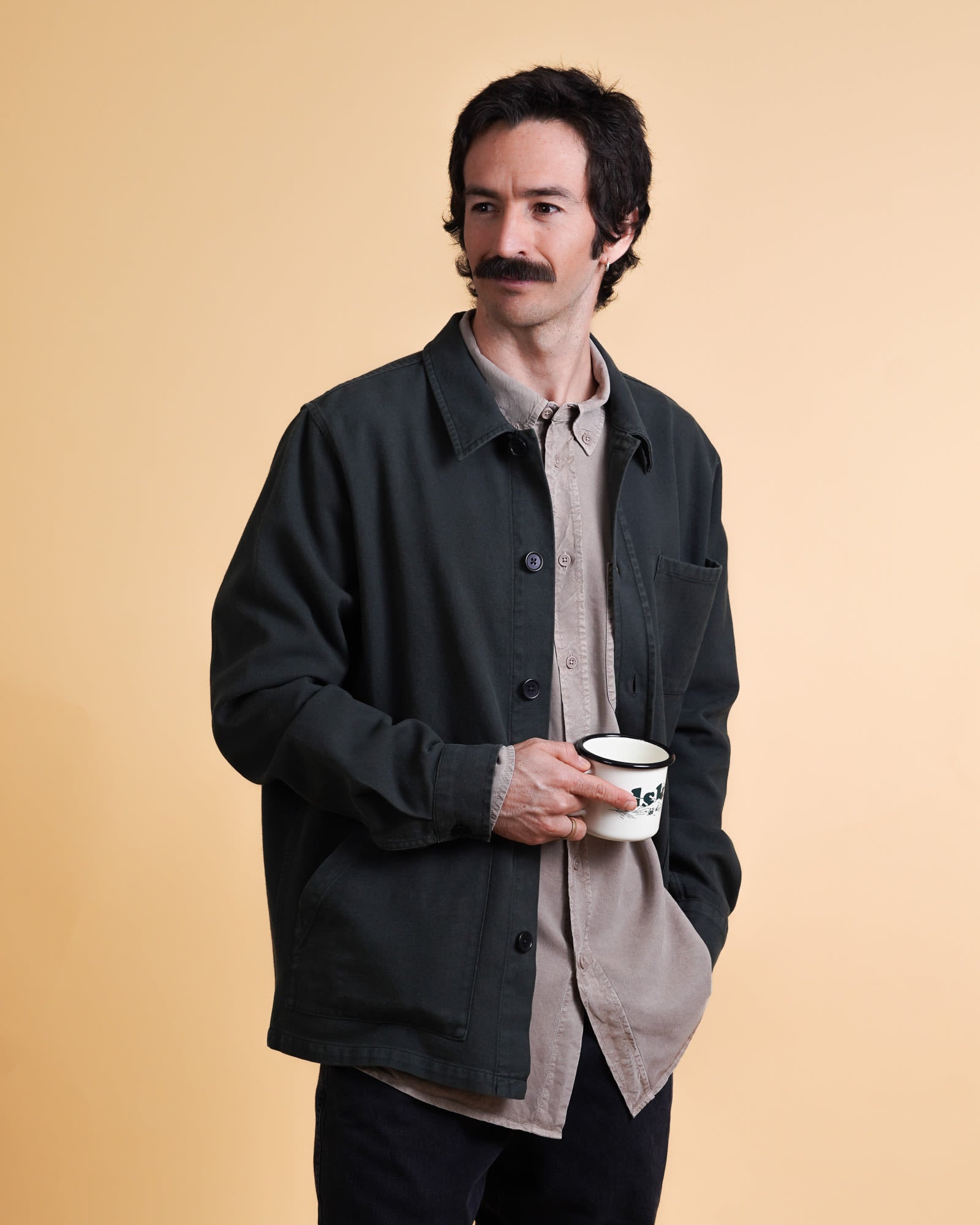 Twill Men'S Overshirt