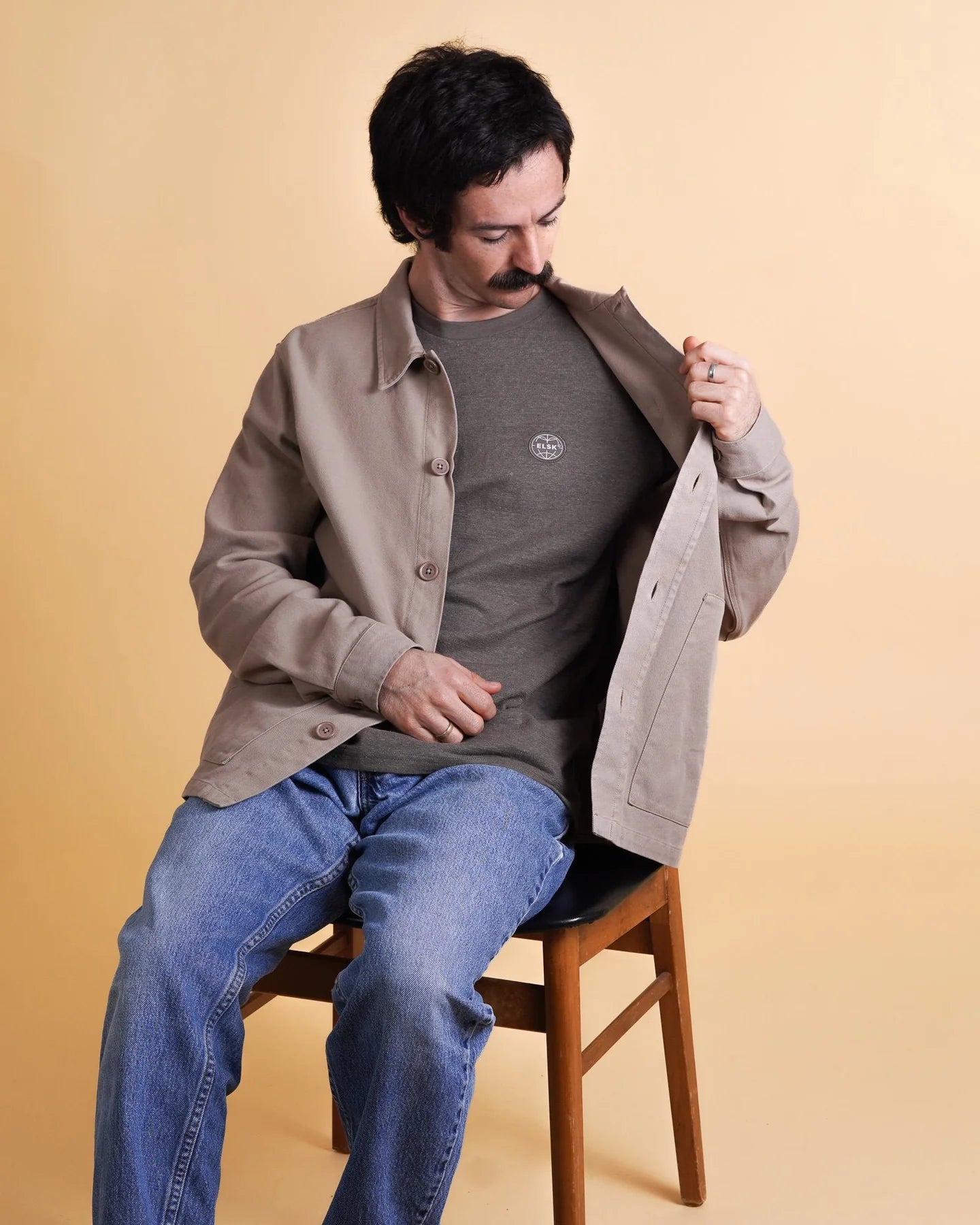 Twill Men'S Overshirt