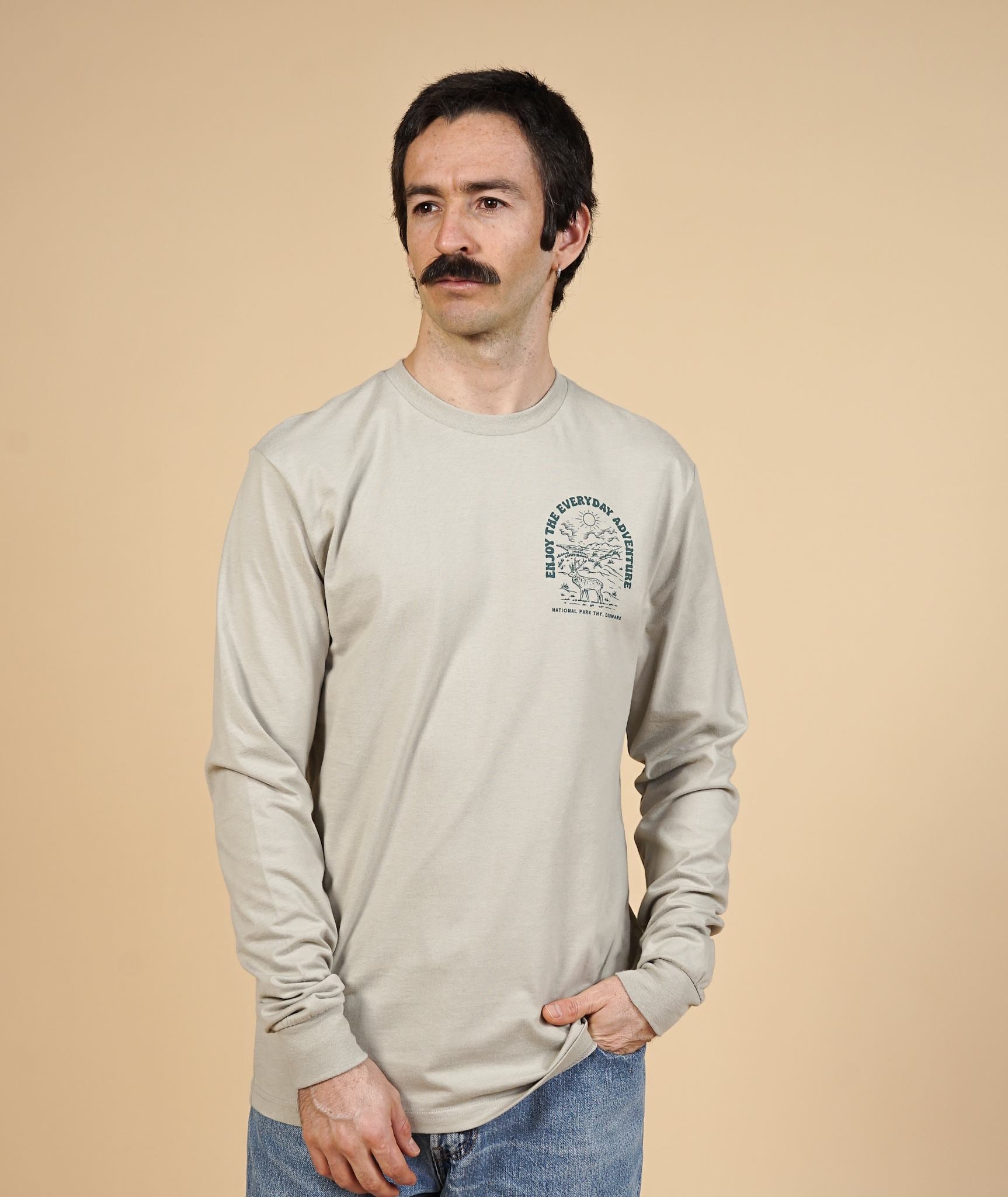 Backyard Ch Men'S Brushed Ls T-Shirt