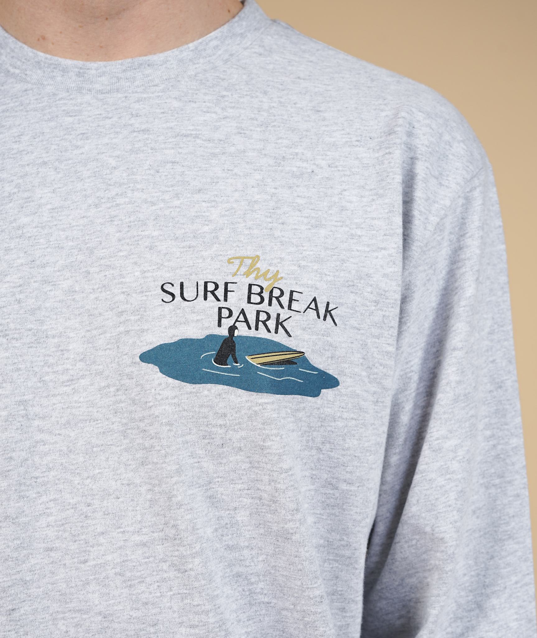Surf Park Ch Men'S Brushed Ls T-Shirt