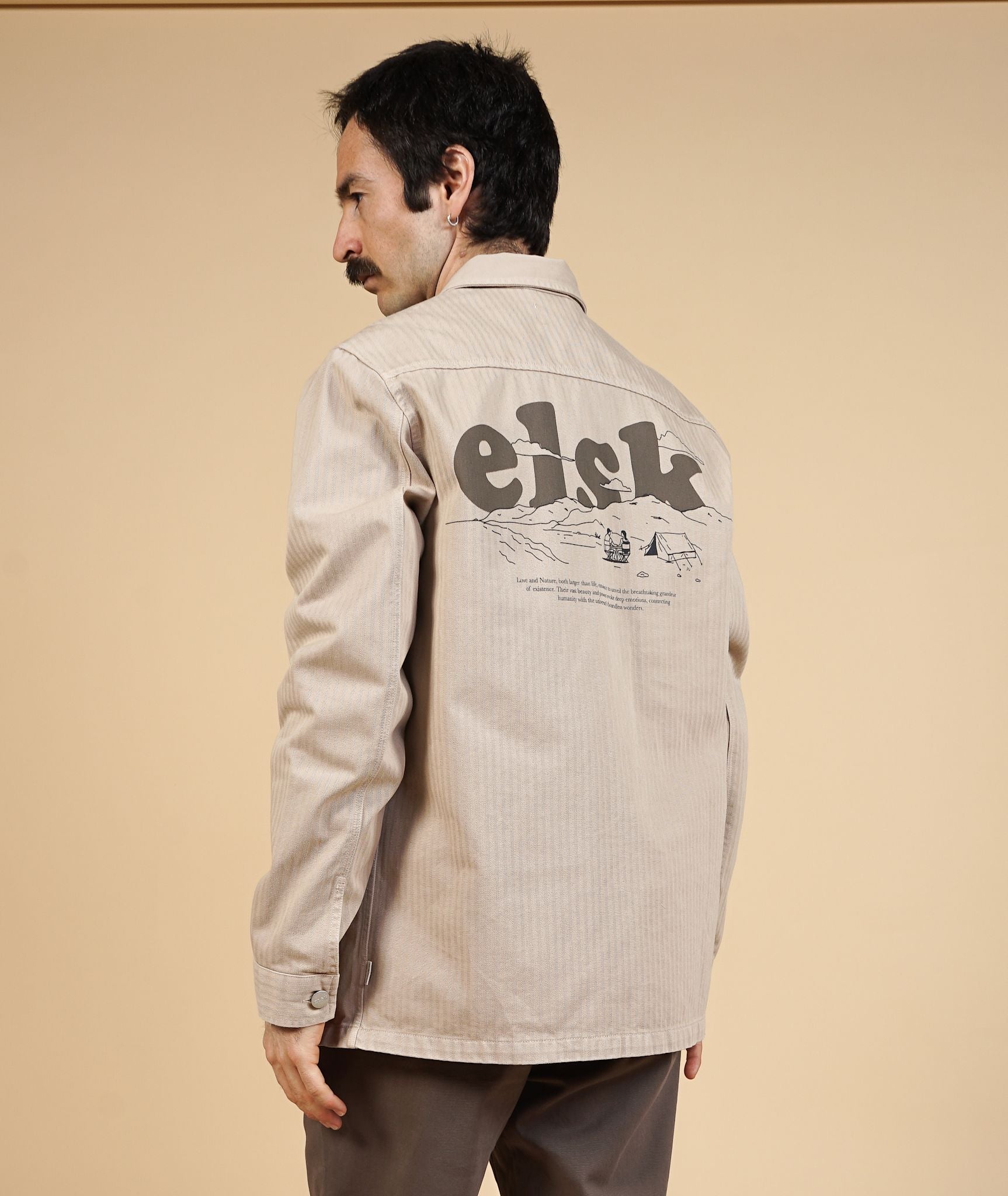 Herringbone Men'S Bp Overshirt
