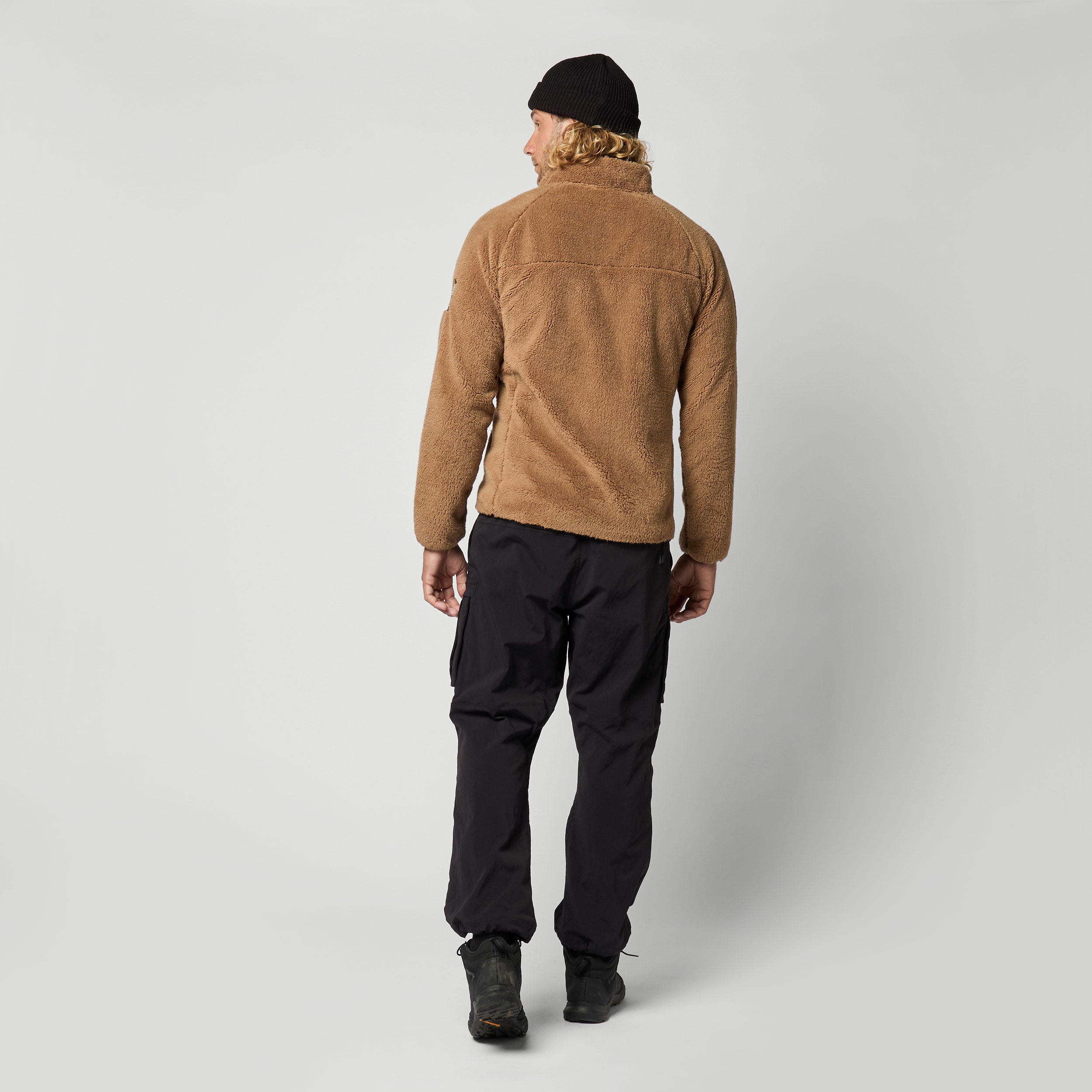 Mystic - DTS Teddy Zip thru Sweat - Slate Brown