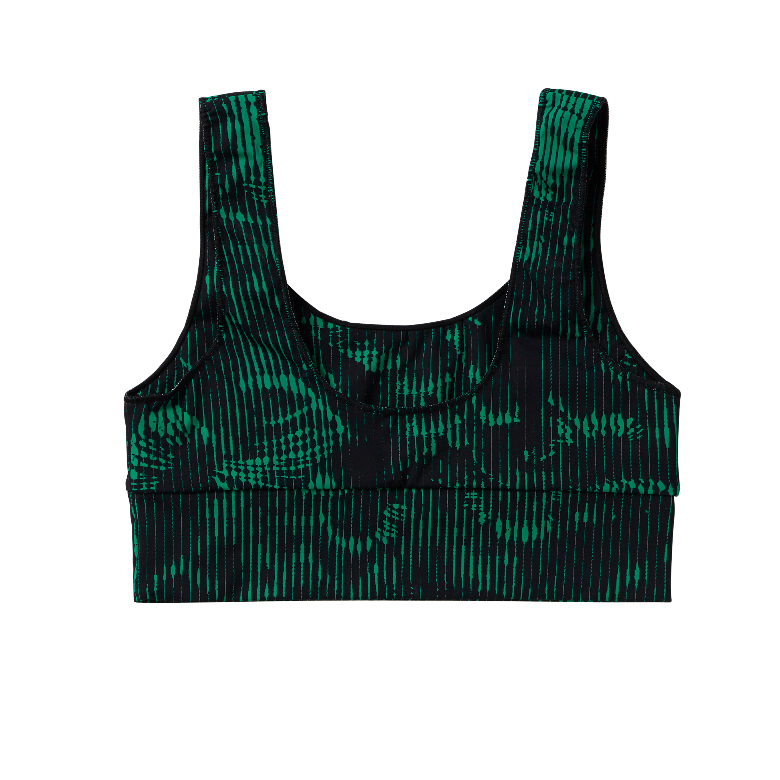 Mystic - Leia Athletic Bikini Top - Black / Green