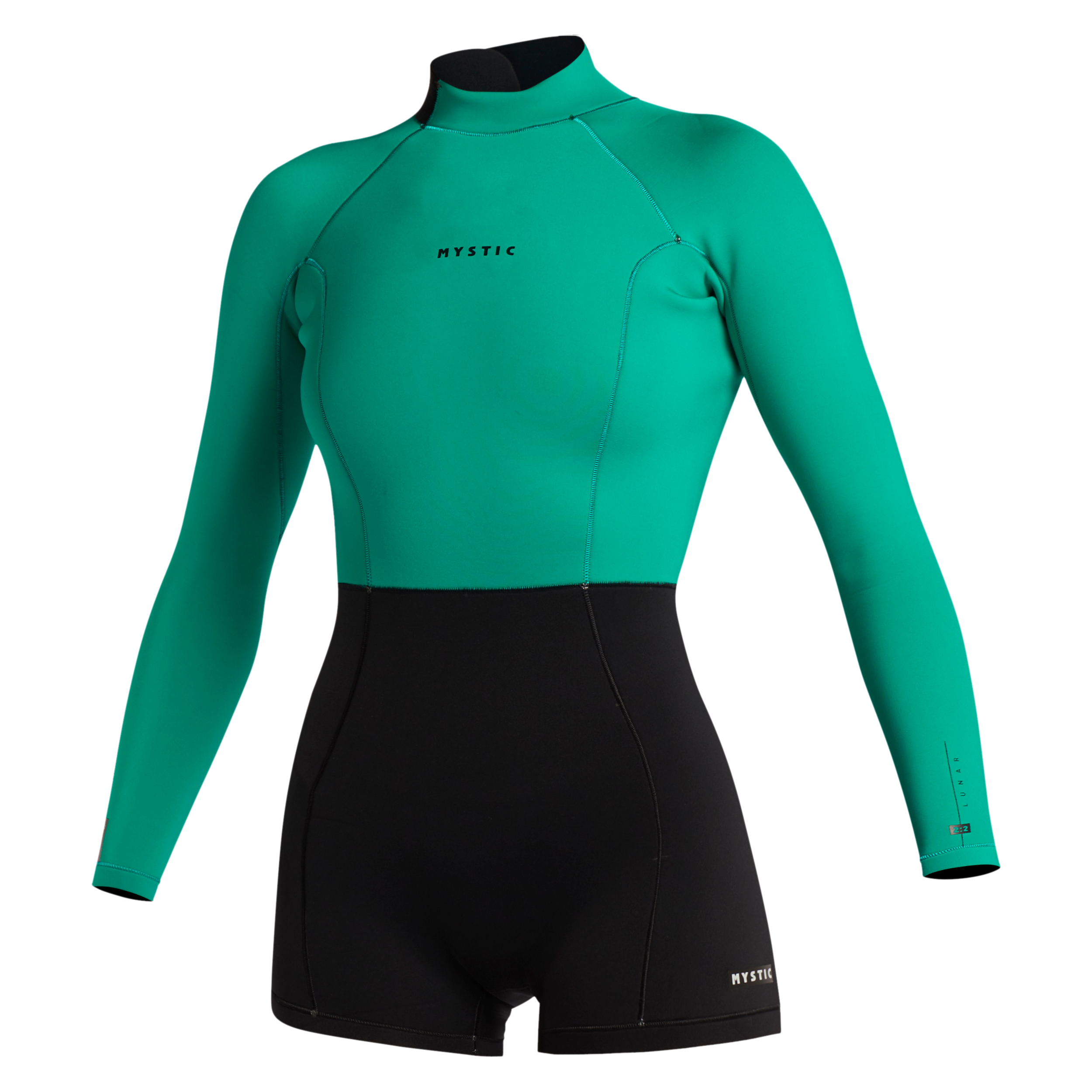 Lunar Longarm Shorty 2/2mm Bzip Women 2024 - Black / Green