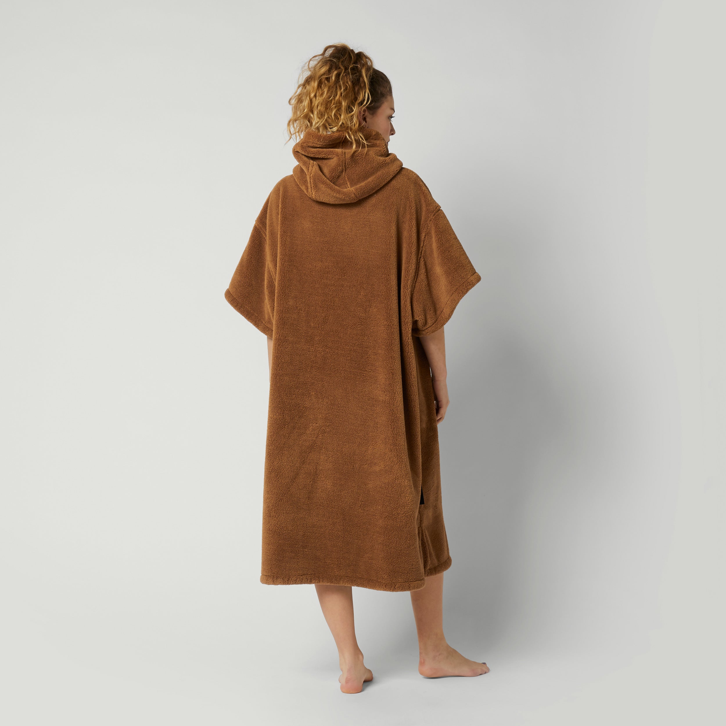 Poncho Teddy - Slate Brown