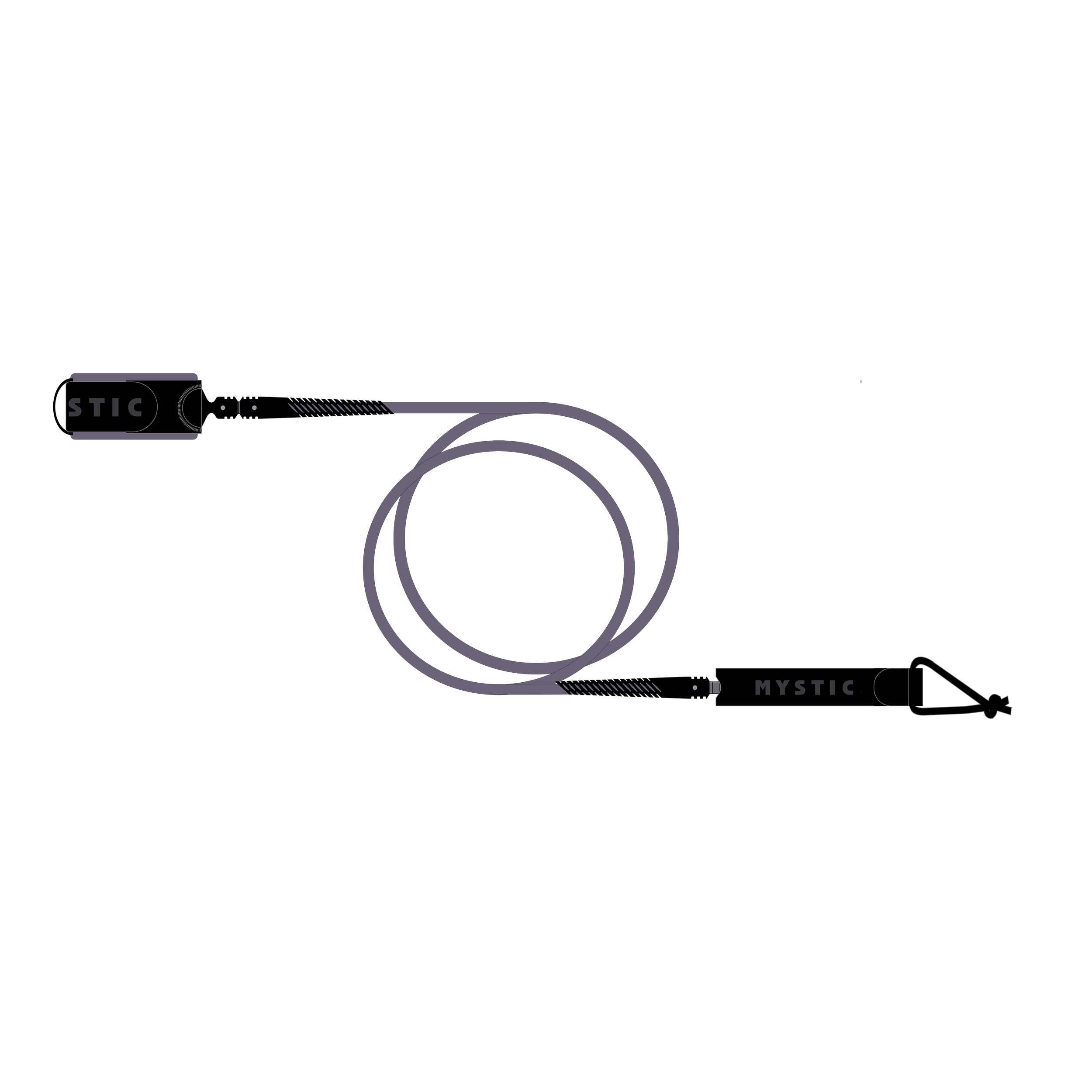 Surf Leash - Pastel Lilac