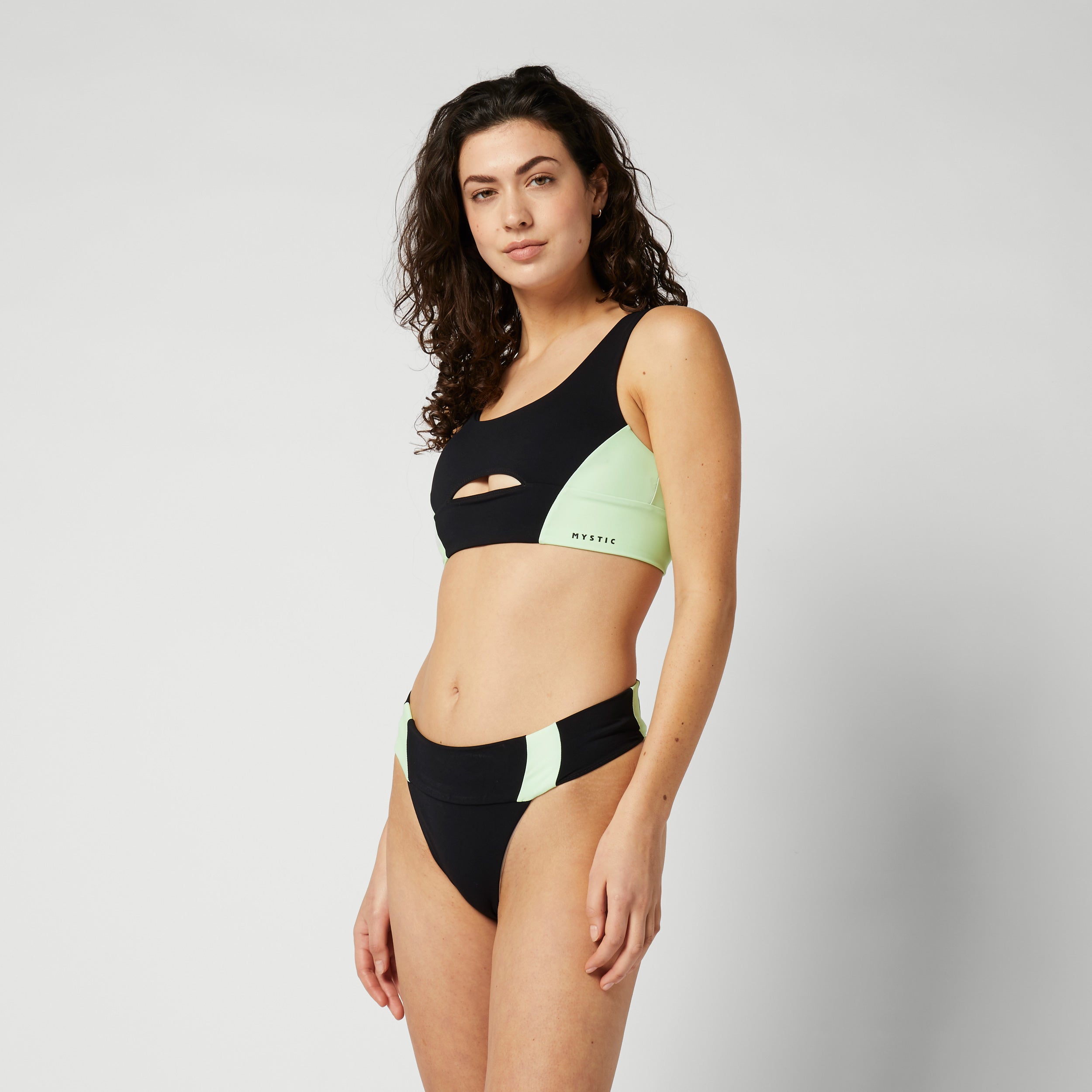 Mystic - Bruna Performance Bikini Bottom - Lime Green