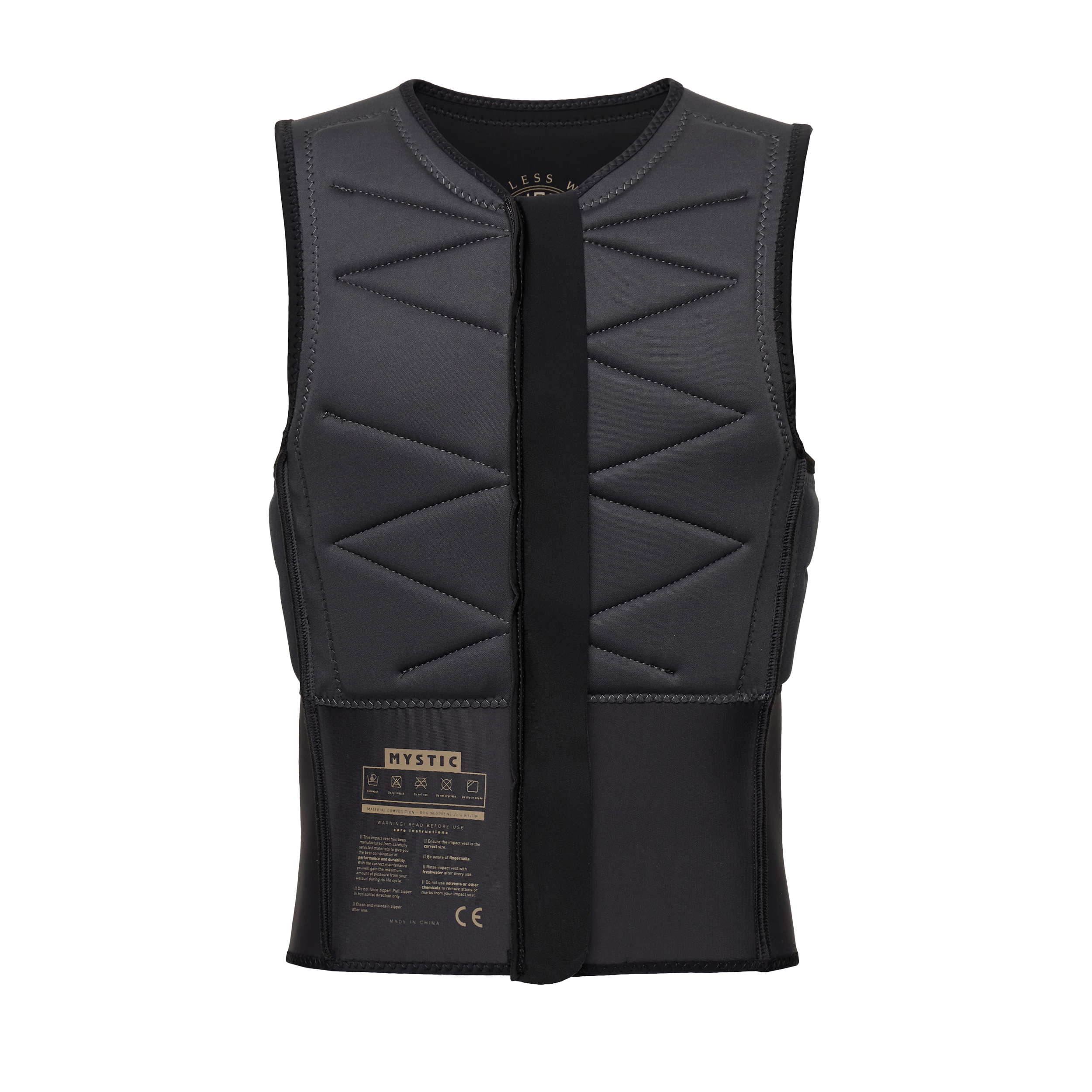 Outlaw Impact Vest Fzip - Black
