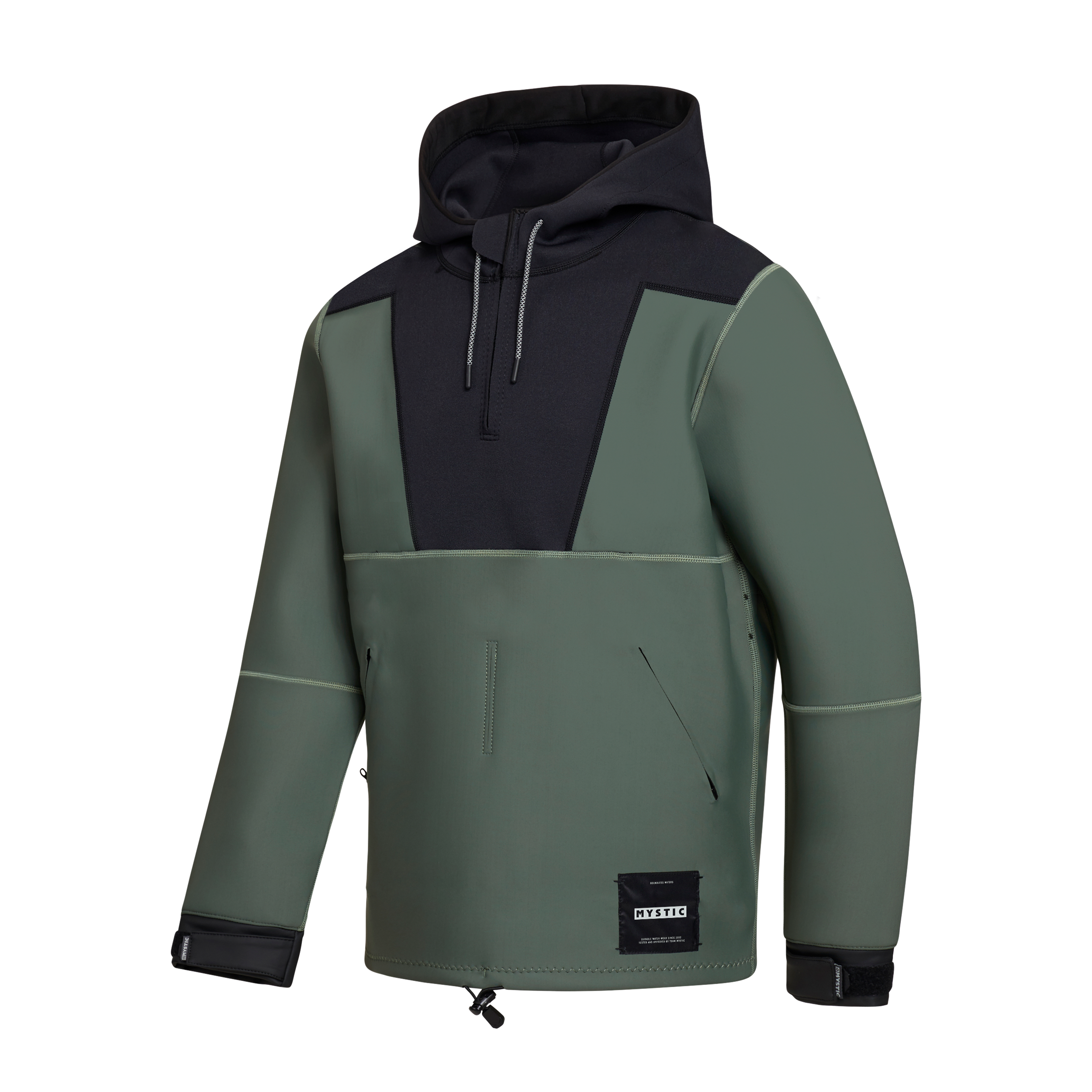 Fulmar Neoprene Hoodie 3/2mm - Dark Olive