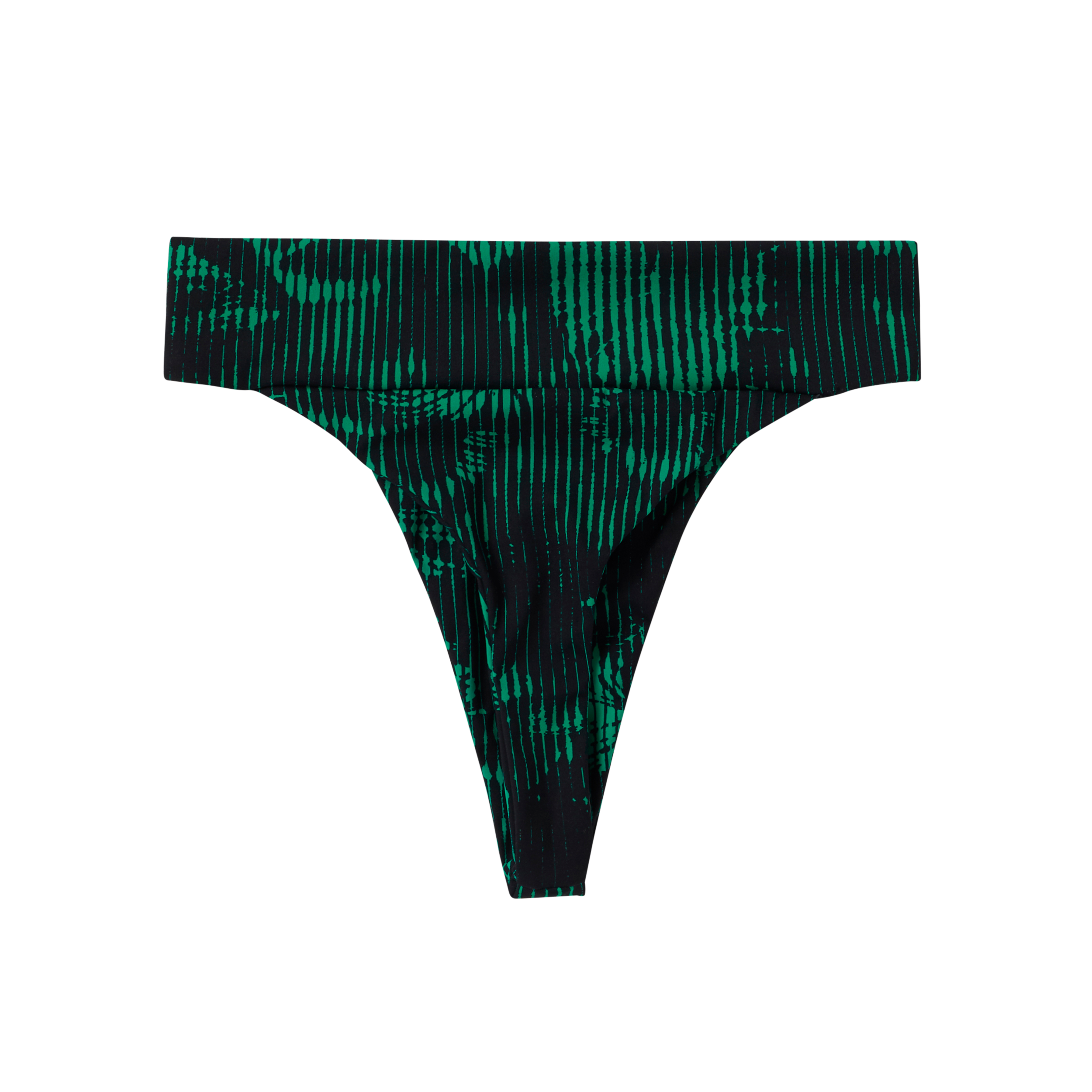 Mystic - Leia Athletic Bikini Bottom - Black / Green