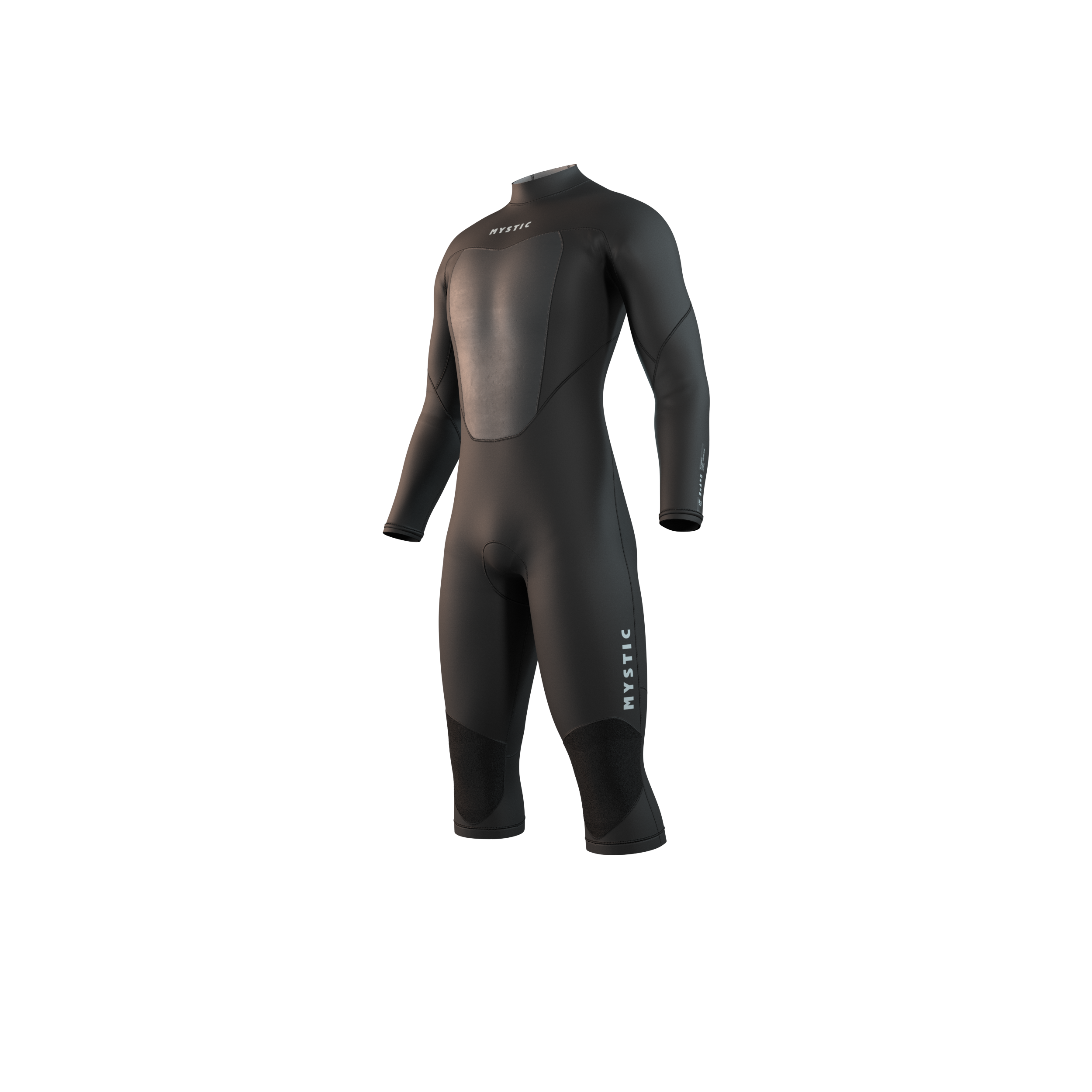 Mystic - Brand Longarm Shortleg 3/2mm Bzip Flatlock - 2025 - Black