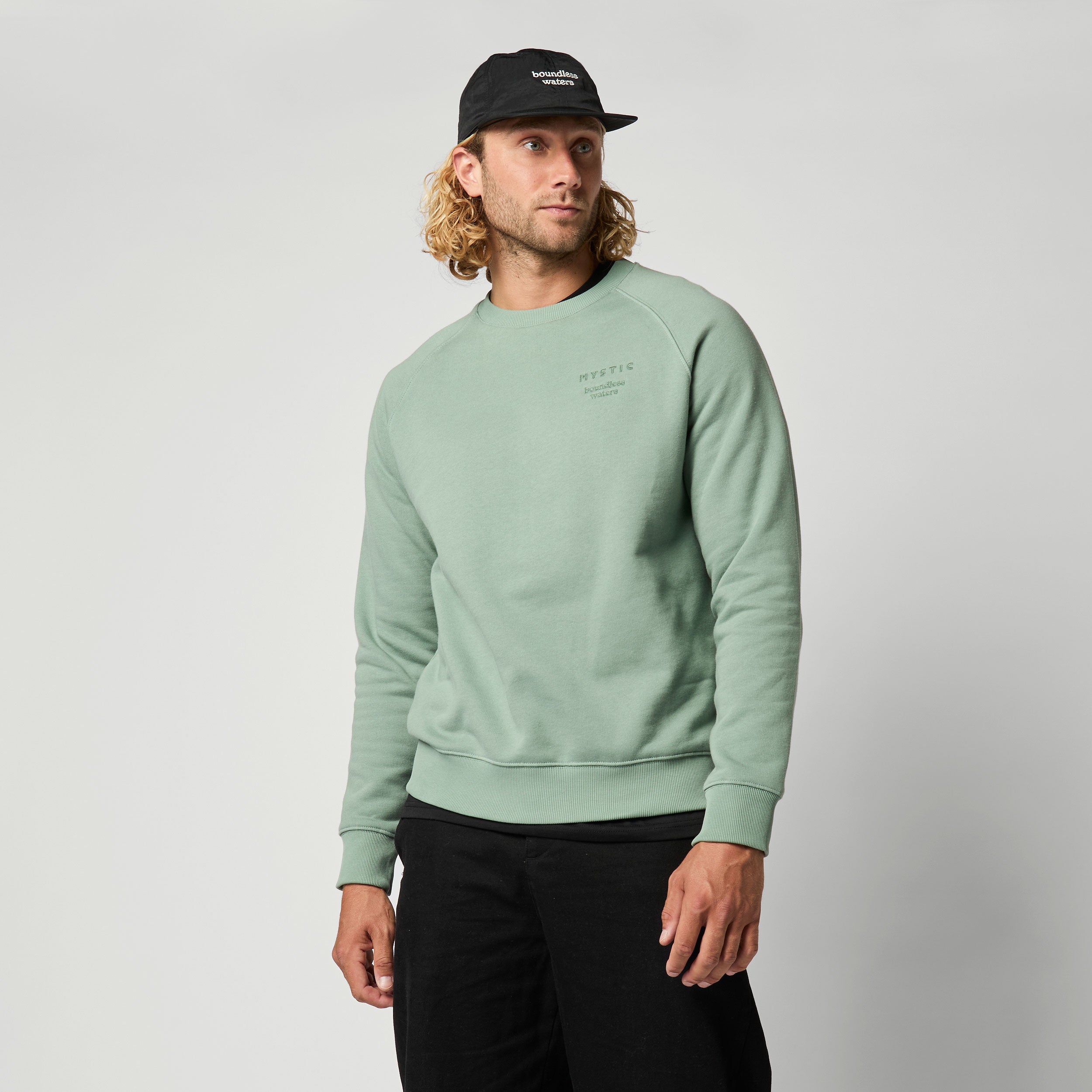 Mystic - Token Crew Sweat - Frozen Green