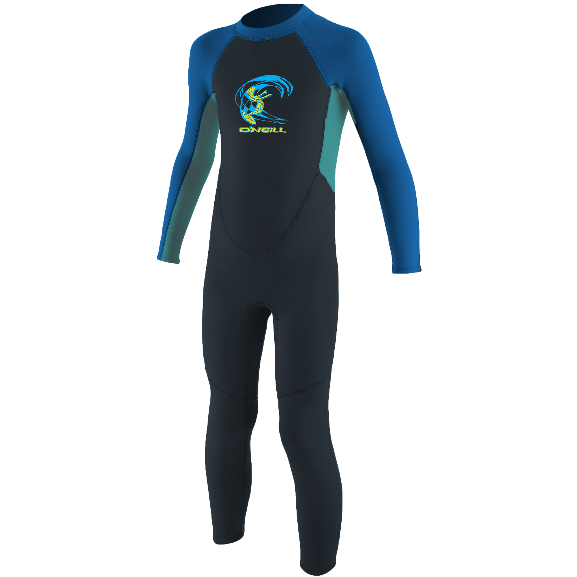 Toddler Reactor 2mm Back Zip - Drenge - slate/light aqua/ocean