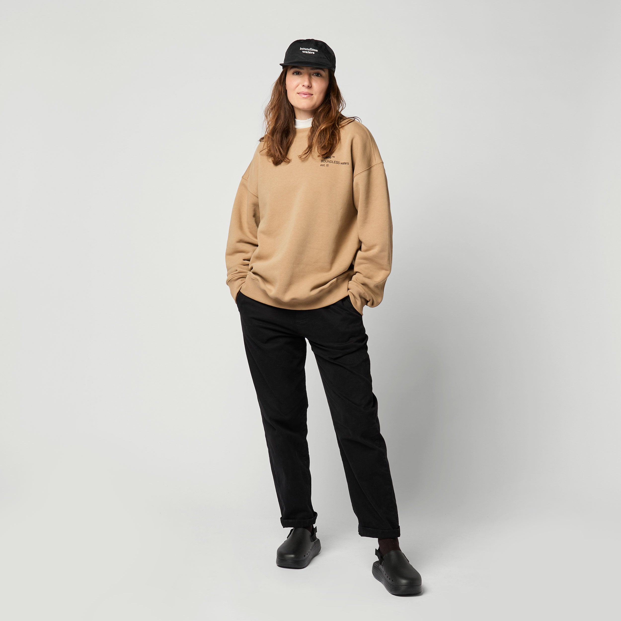 Mystic - Trademark Crew Sweat - Slate Brown