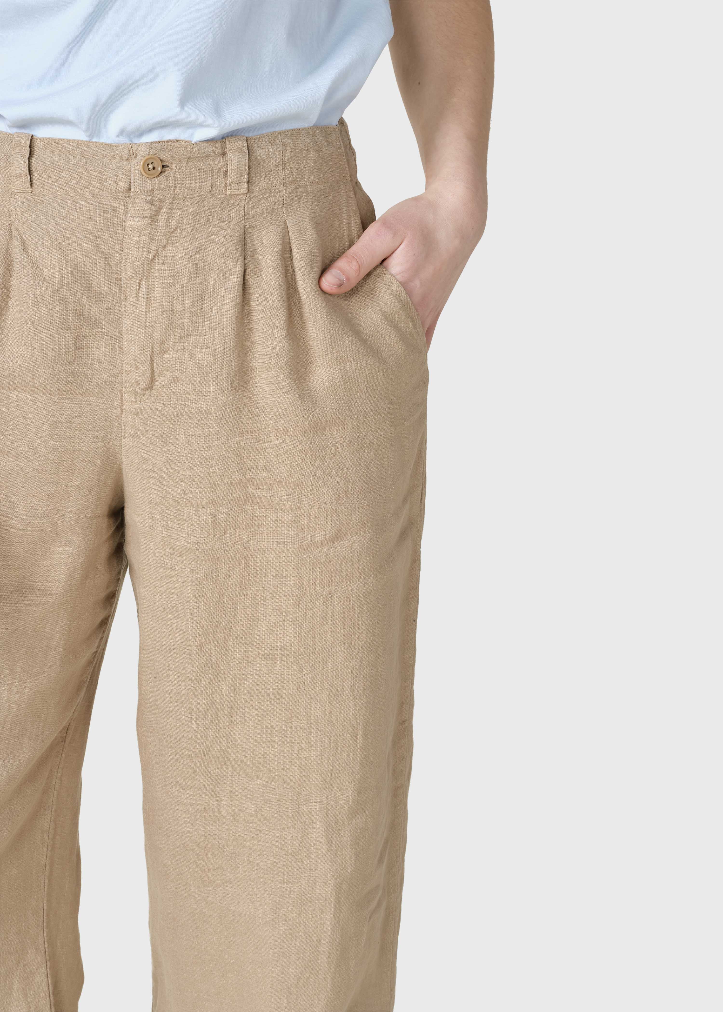Ada Linen Pants - Sand