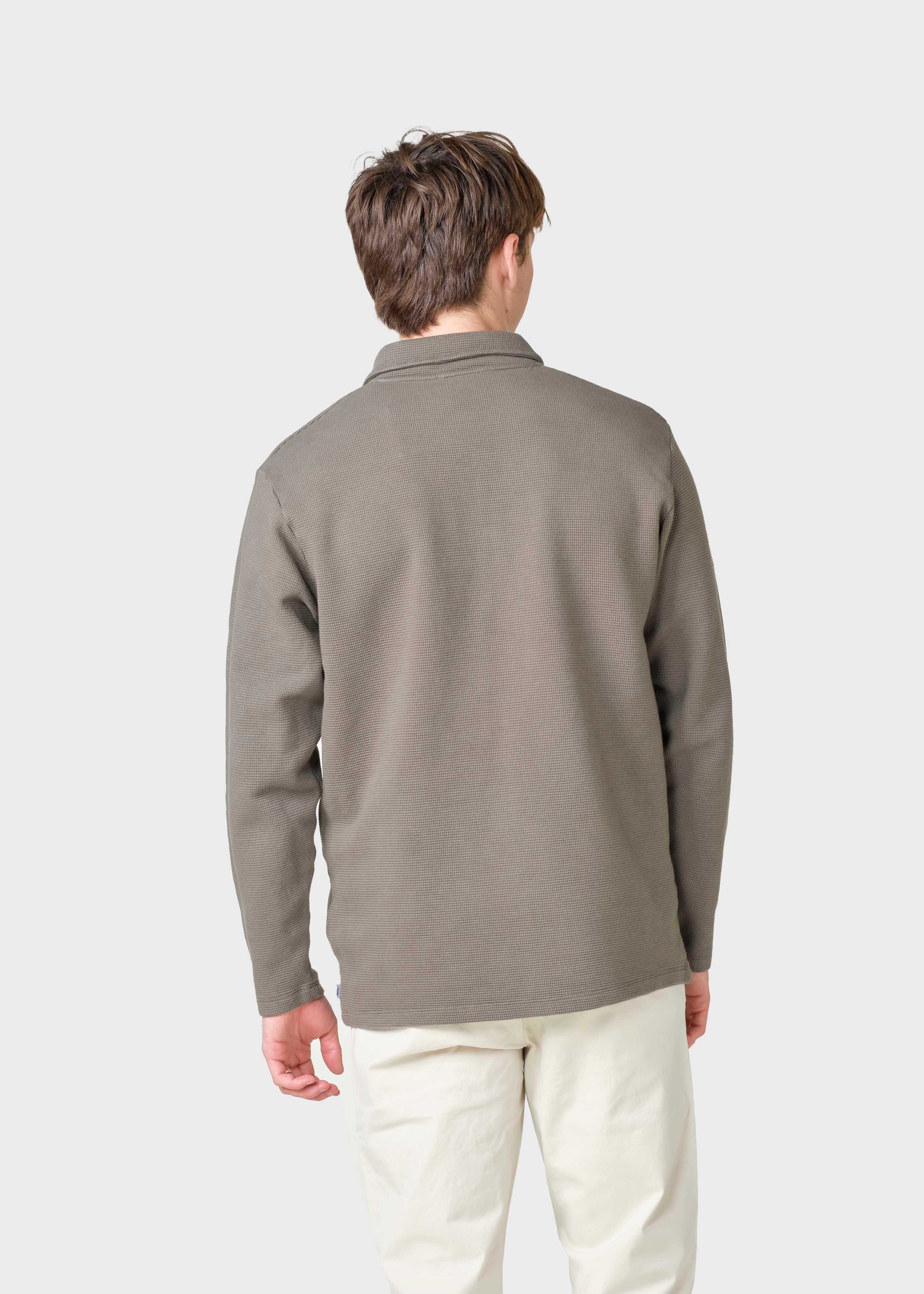 Banks L/s Polo Tee - Taupe
