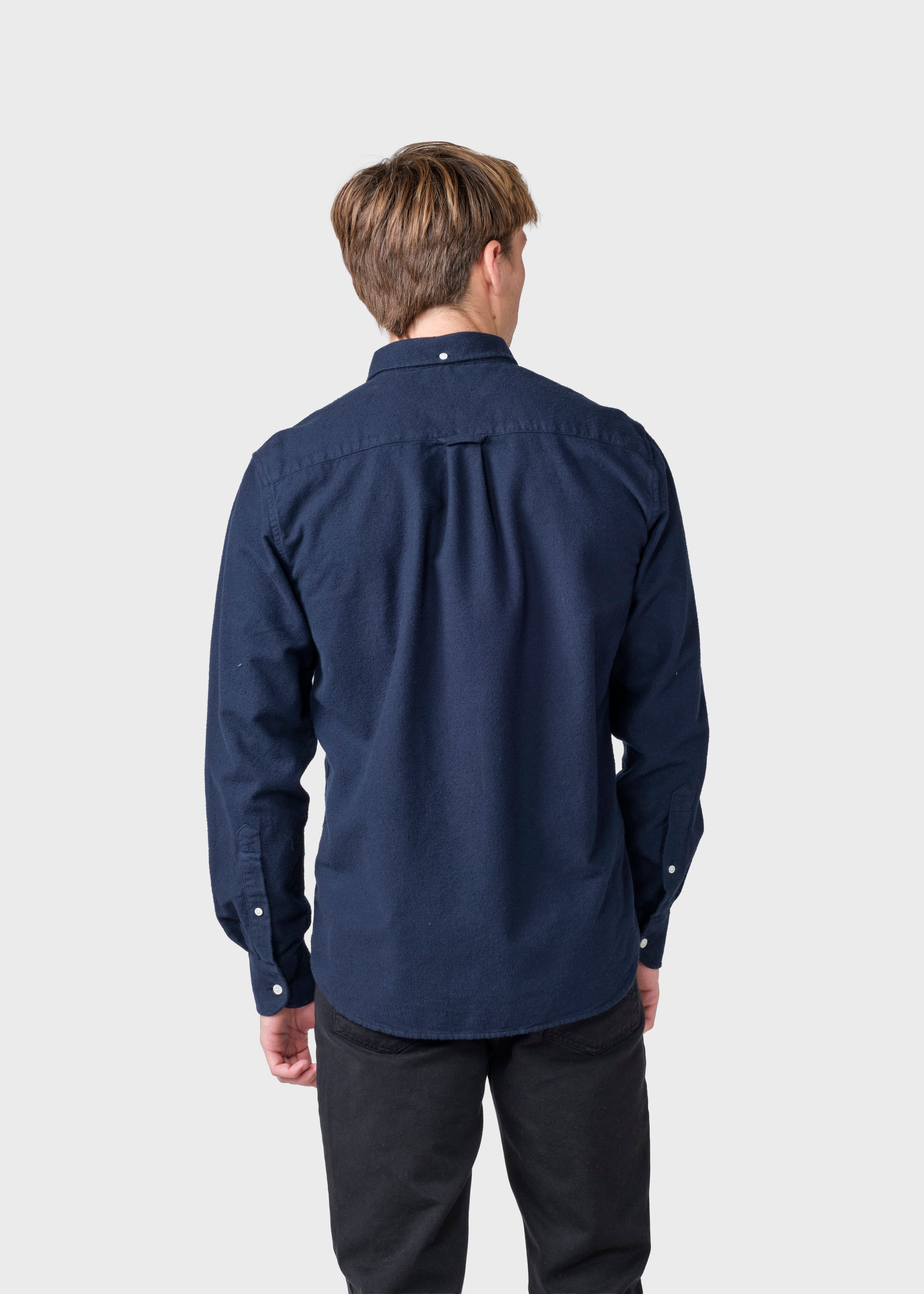 Benjamin Flannel Shirt - Navy