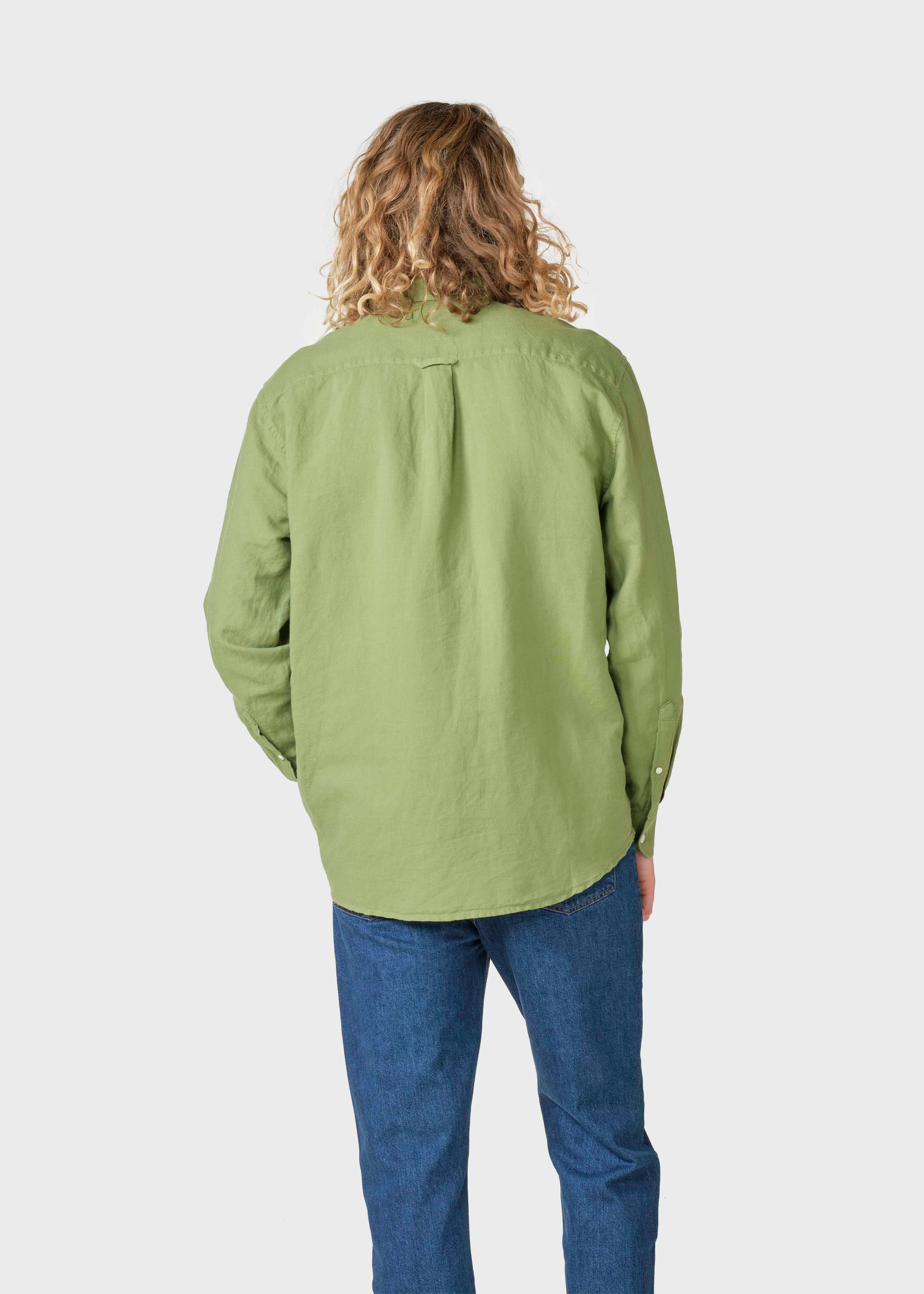 Benjamin Linen Shirt - Forest Green