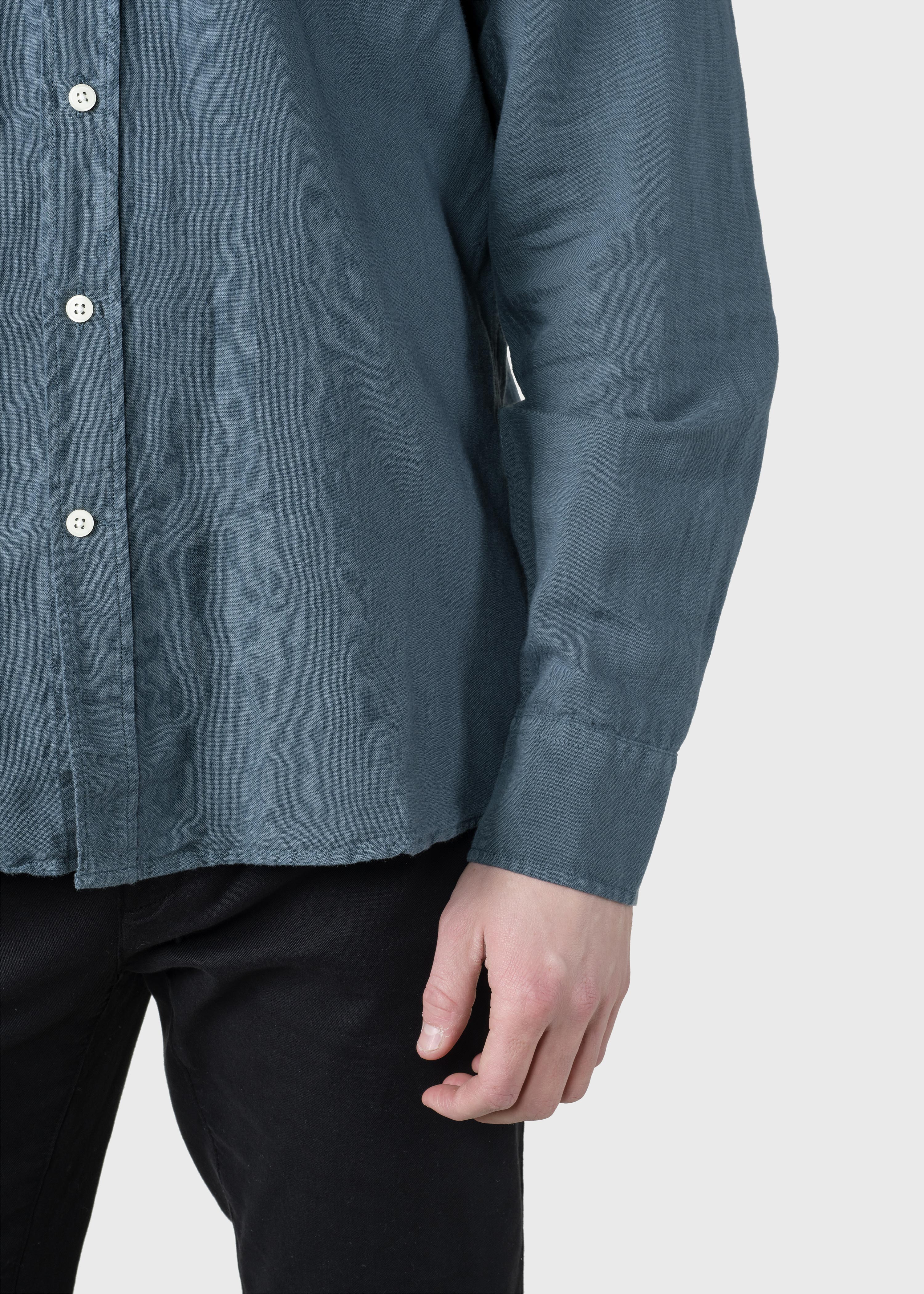 Benjamin Linen Shirt - Moss Green