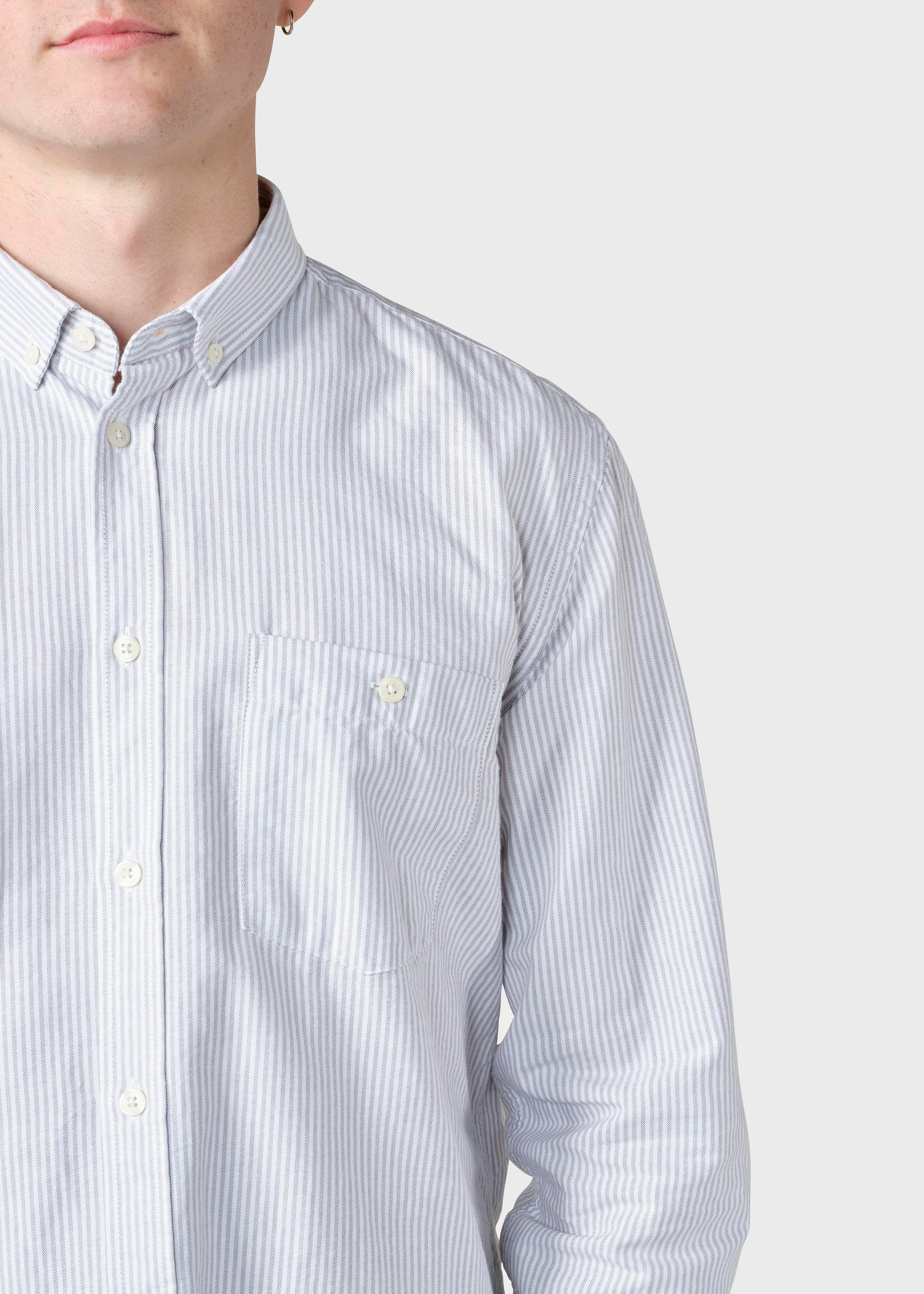 Benjamin Striped Shirt - White/sand