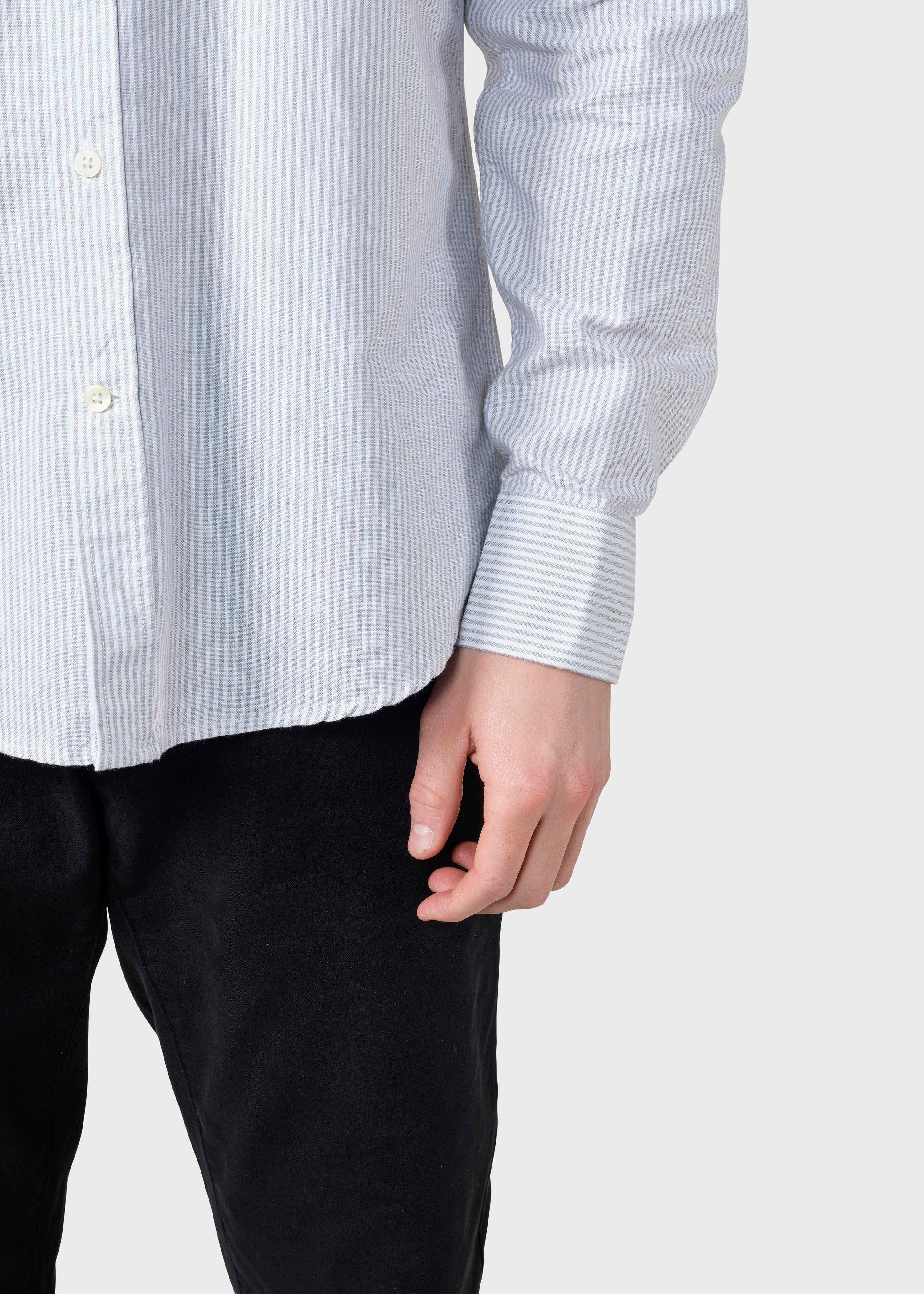 Benjamin Striped Shirt - White/sand