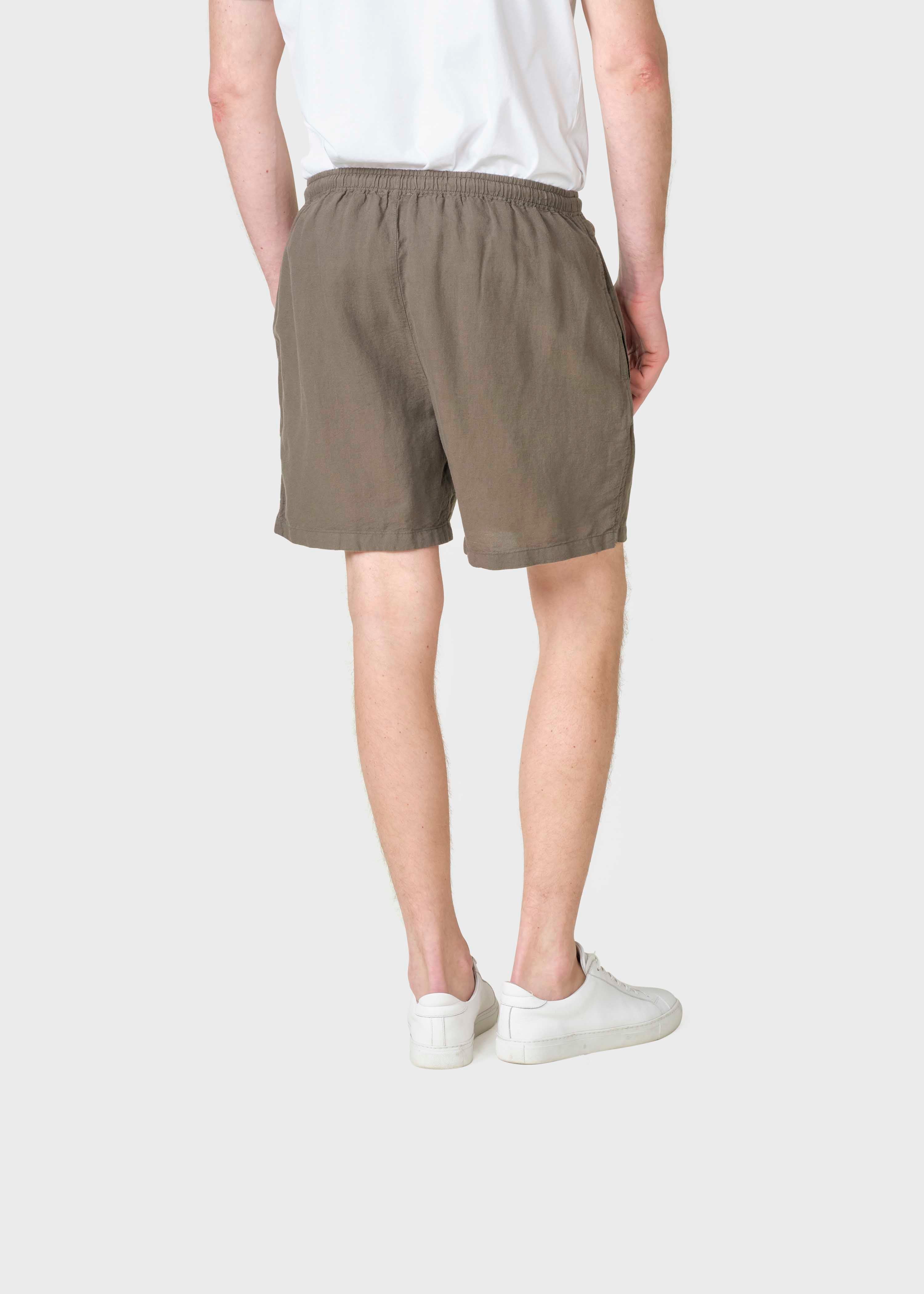 Bertram Linen Shorts - Taupe