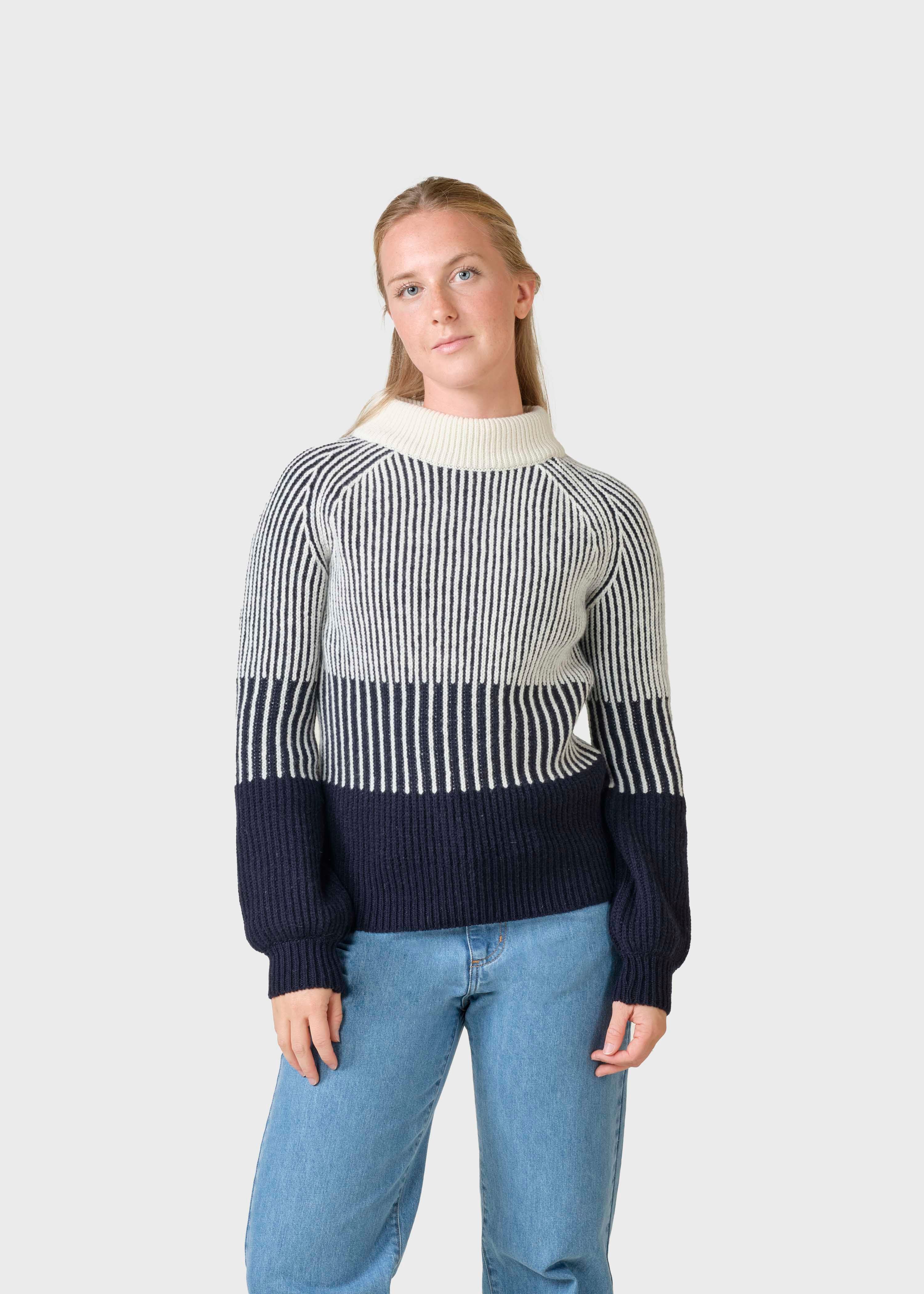 Betty Knit - Navy/cream