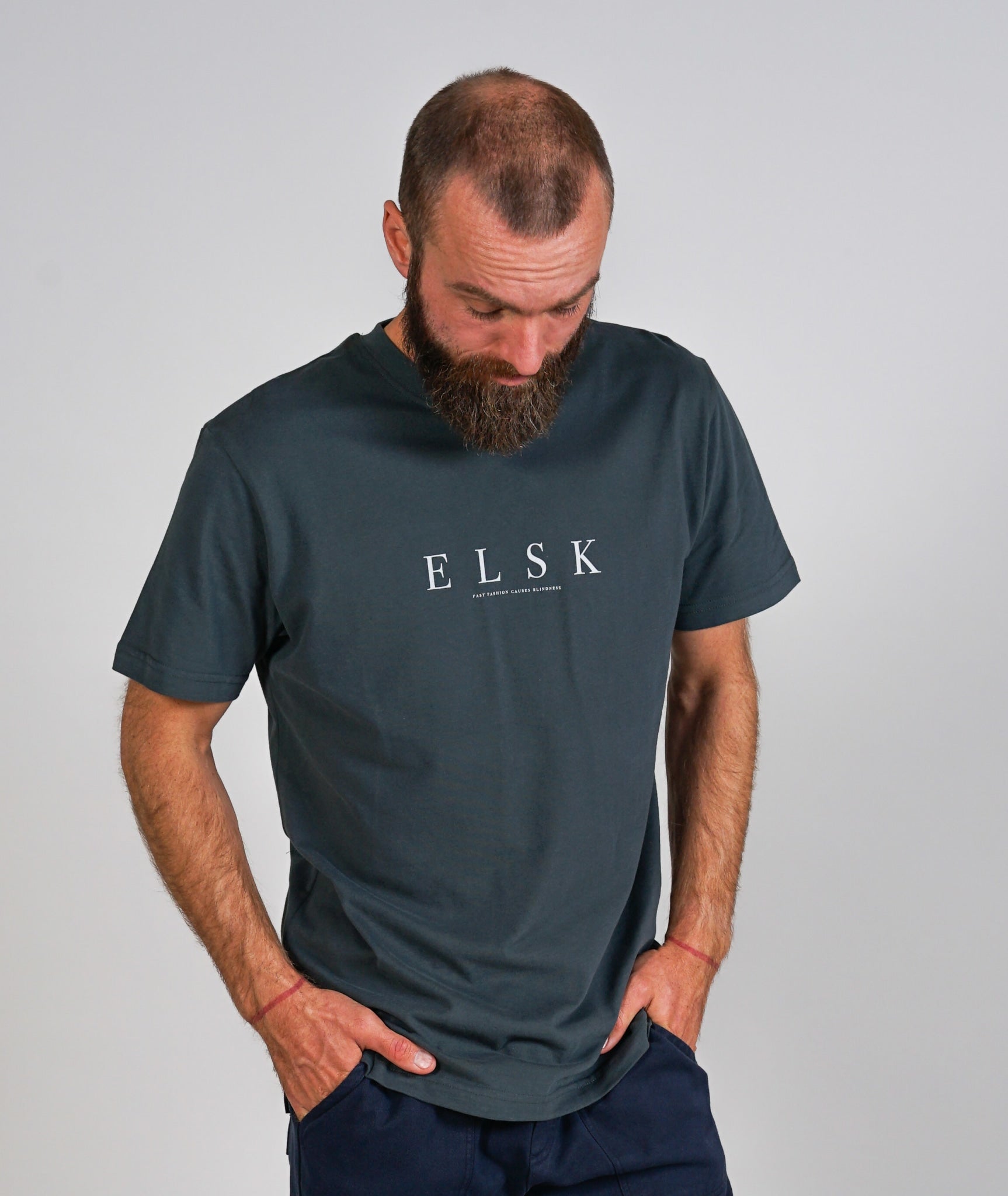 2338 | Elsk® Pure Ep Brushed T-Shirt | Stone Green
