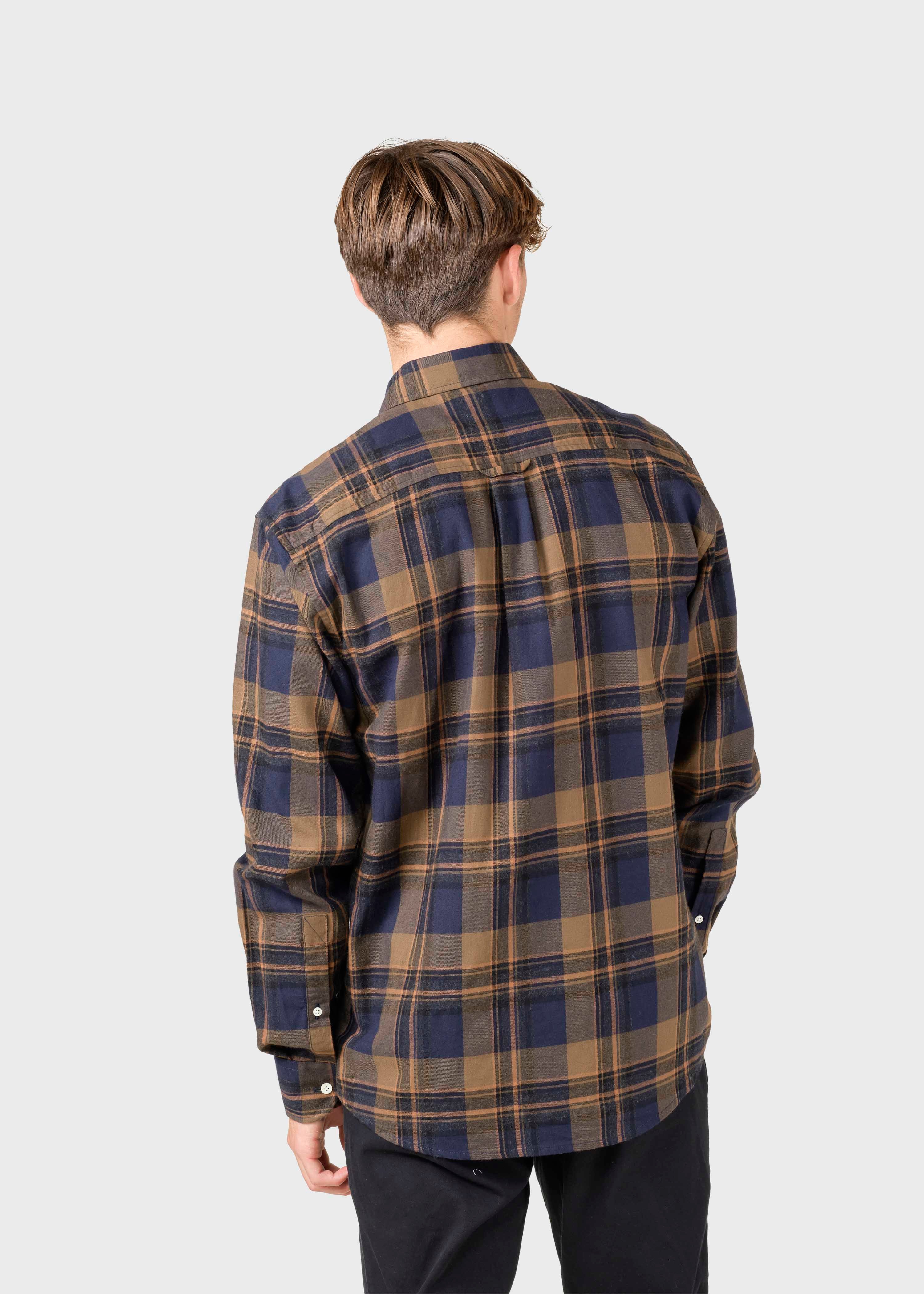 Eddie Shirt - Black/brown/navy