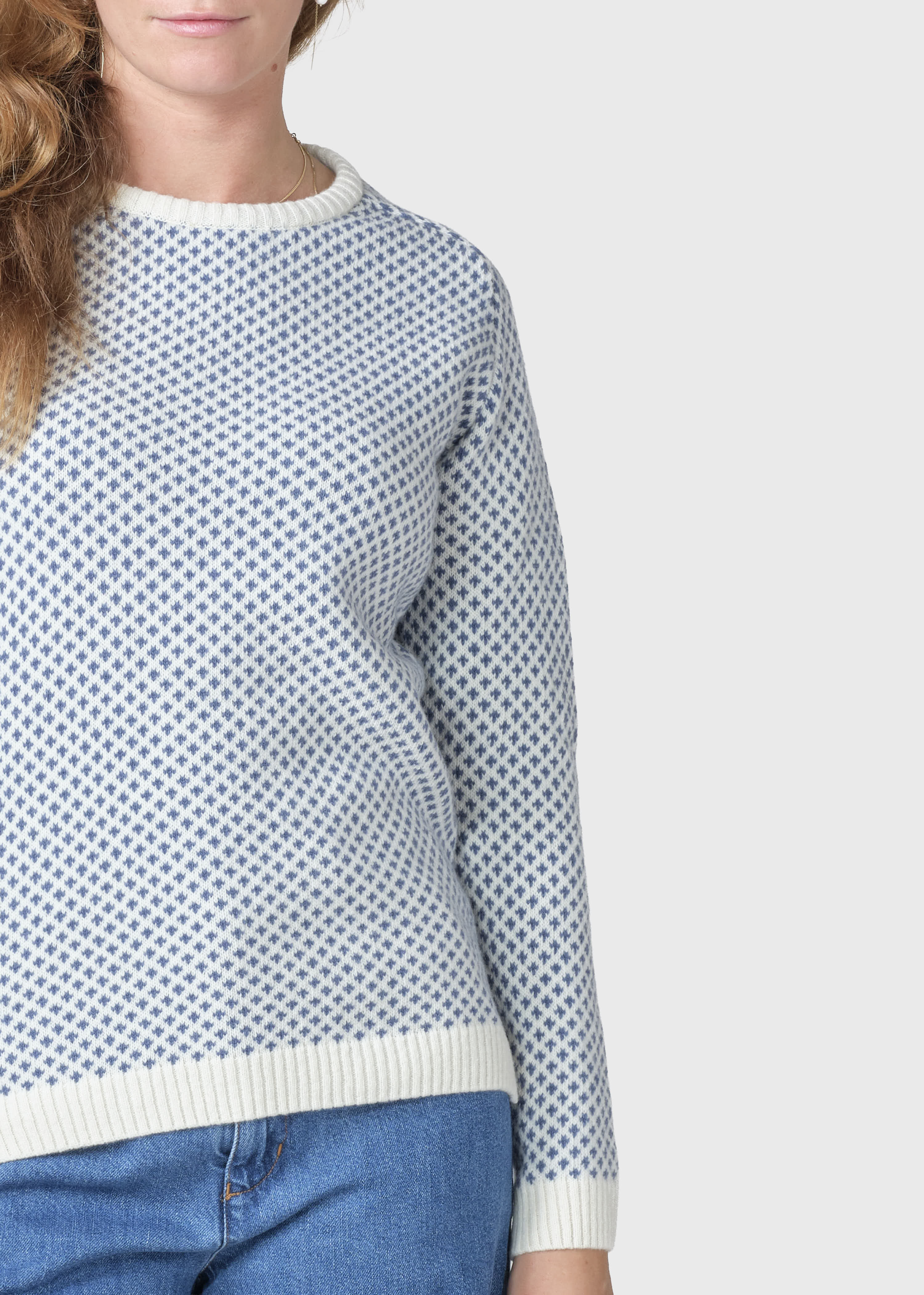 Elaine Knit - Cream/ocean