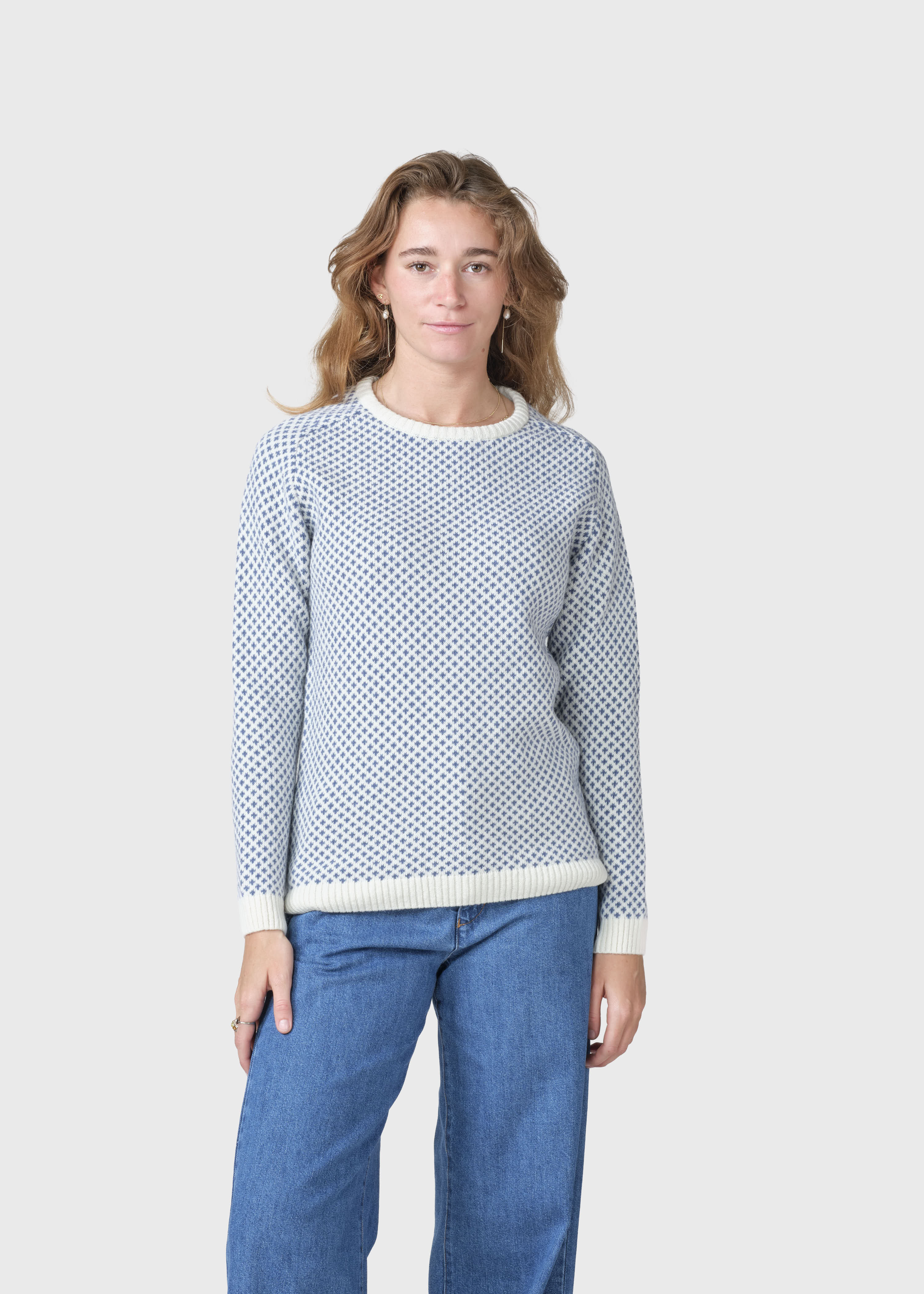 Elaine Knit - Cream/ocean