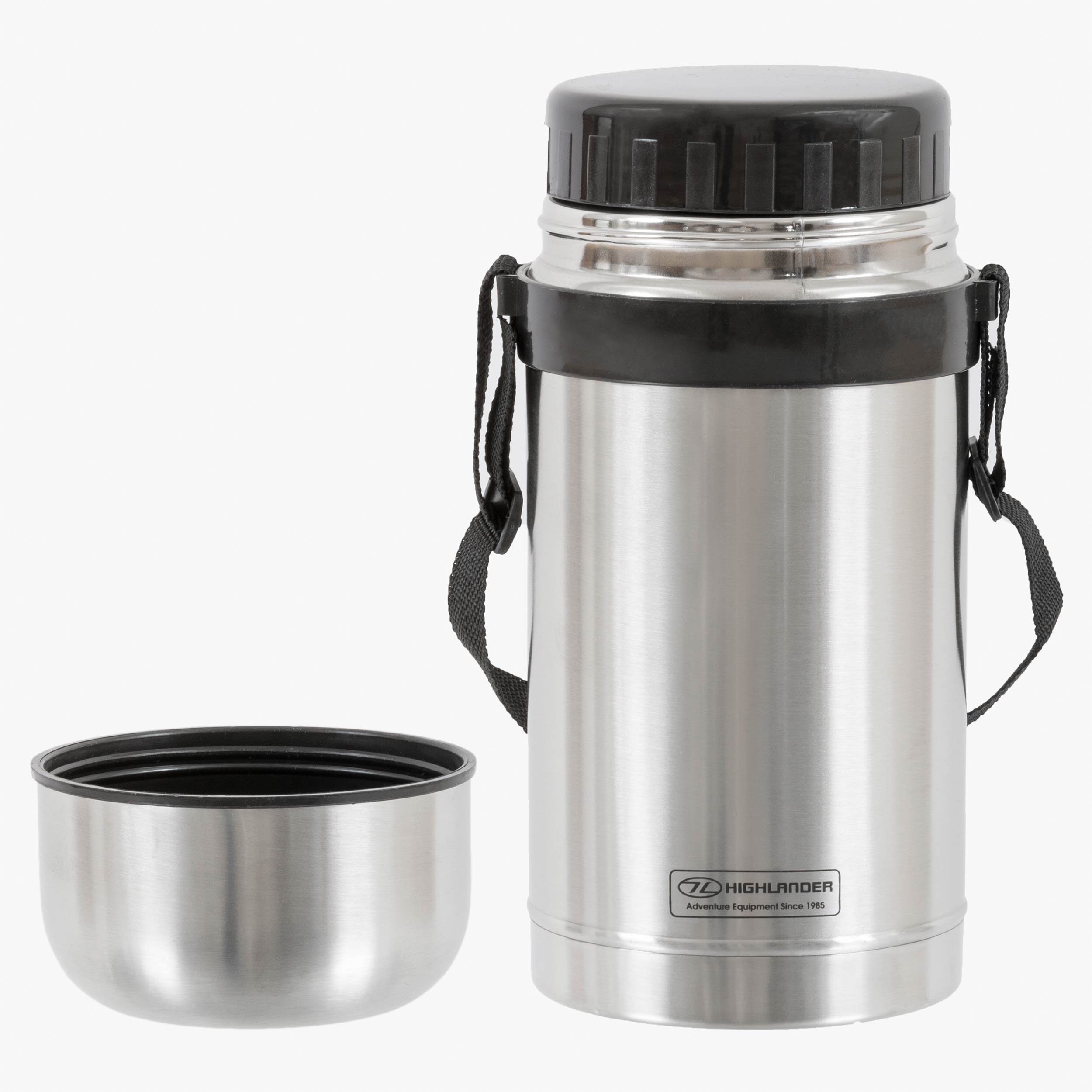 Highlander - Duro Isoleret Mad Thermos, Sølv, 1L