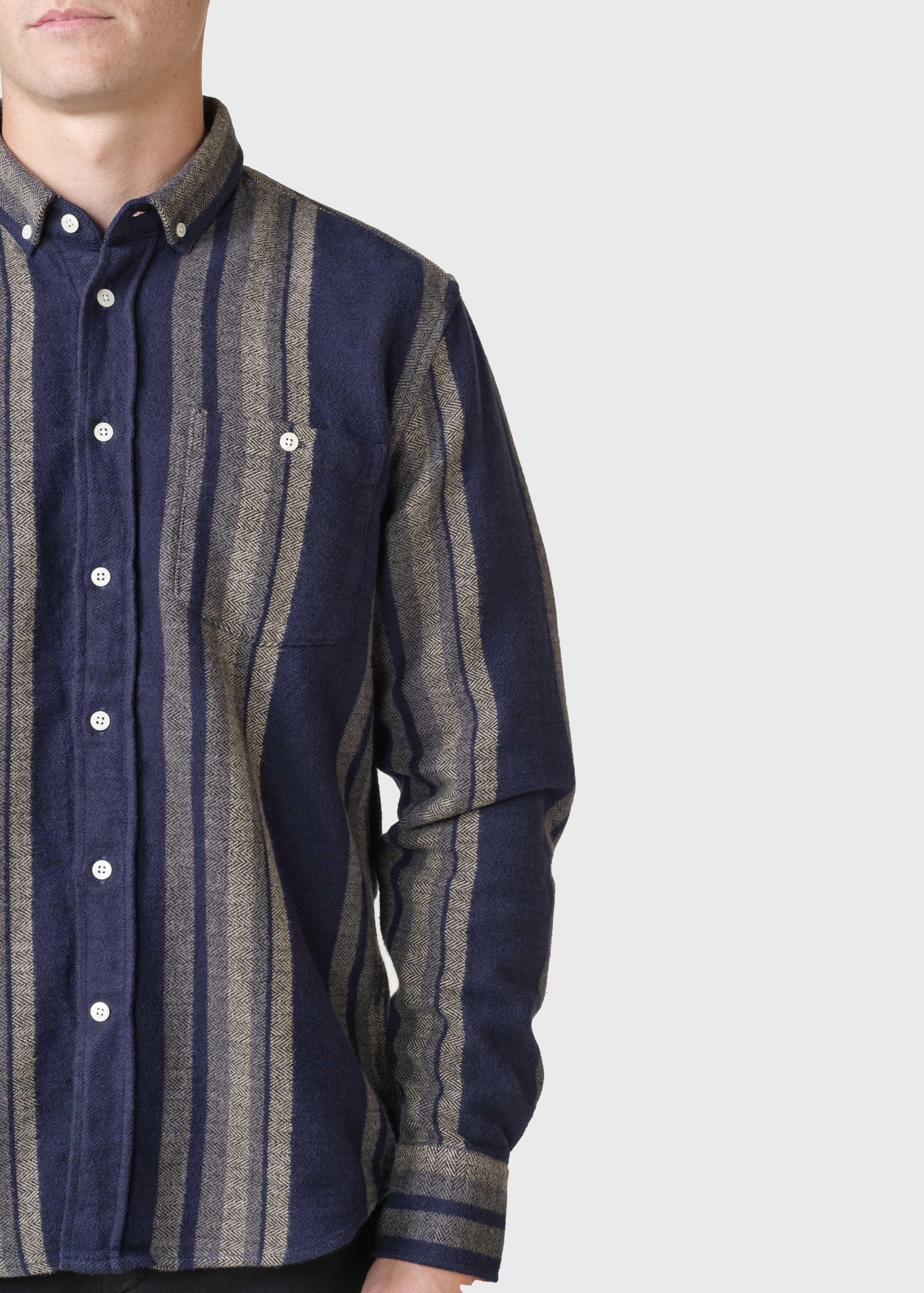 Filipe Shirt - Sand/navy