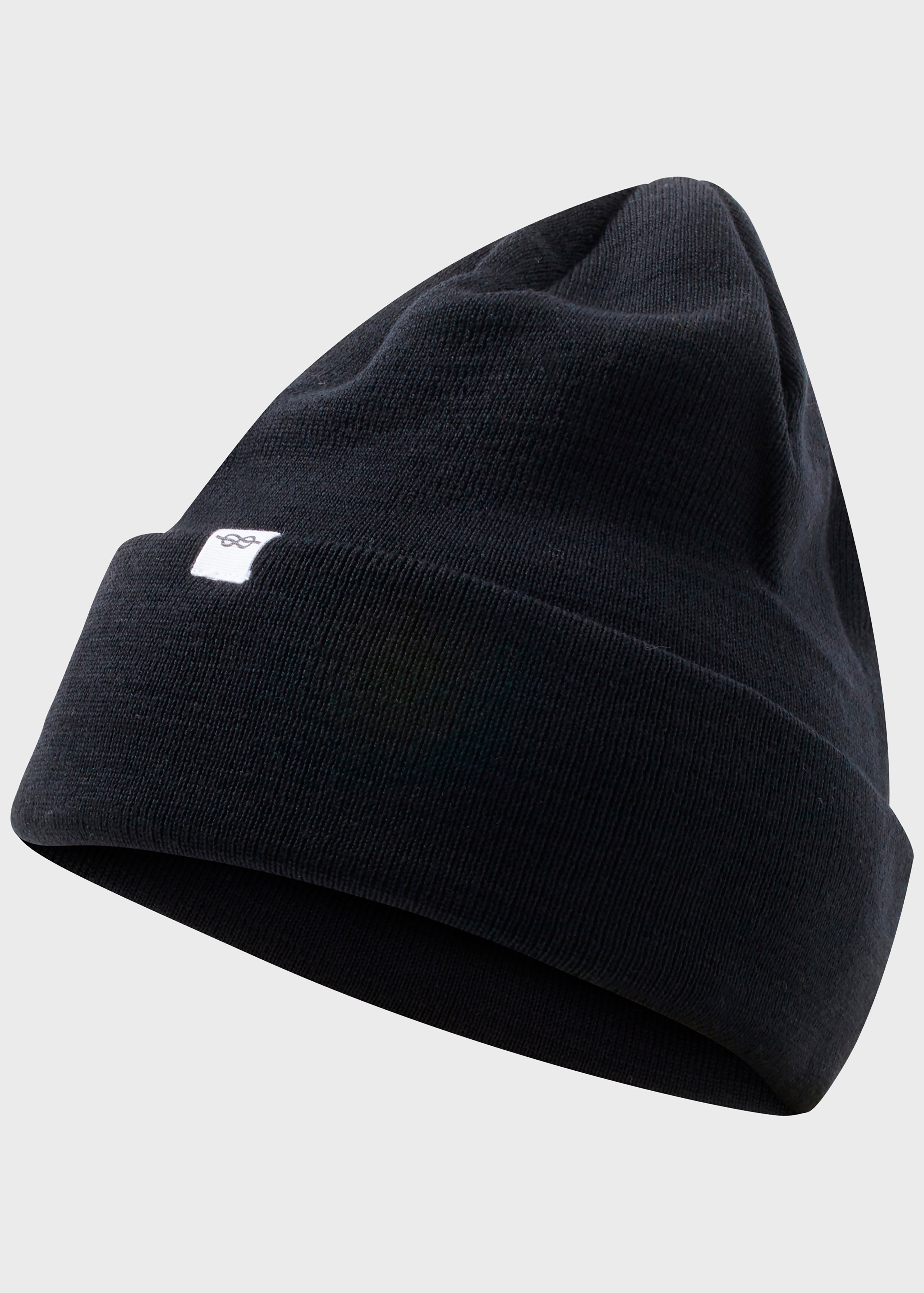 Fine Rib Beanie - Black