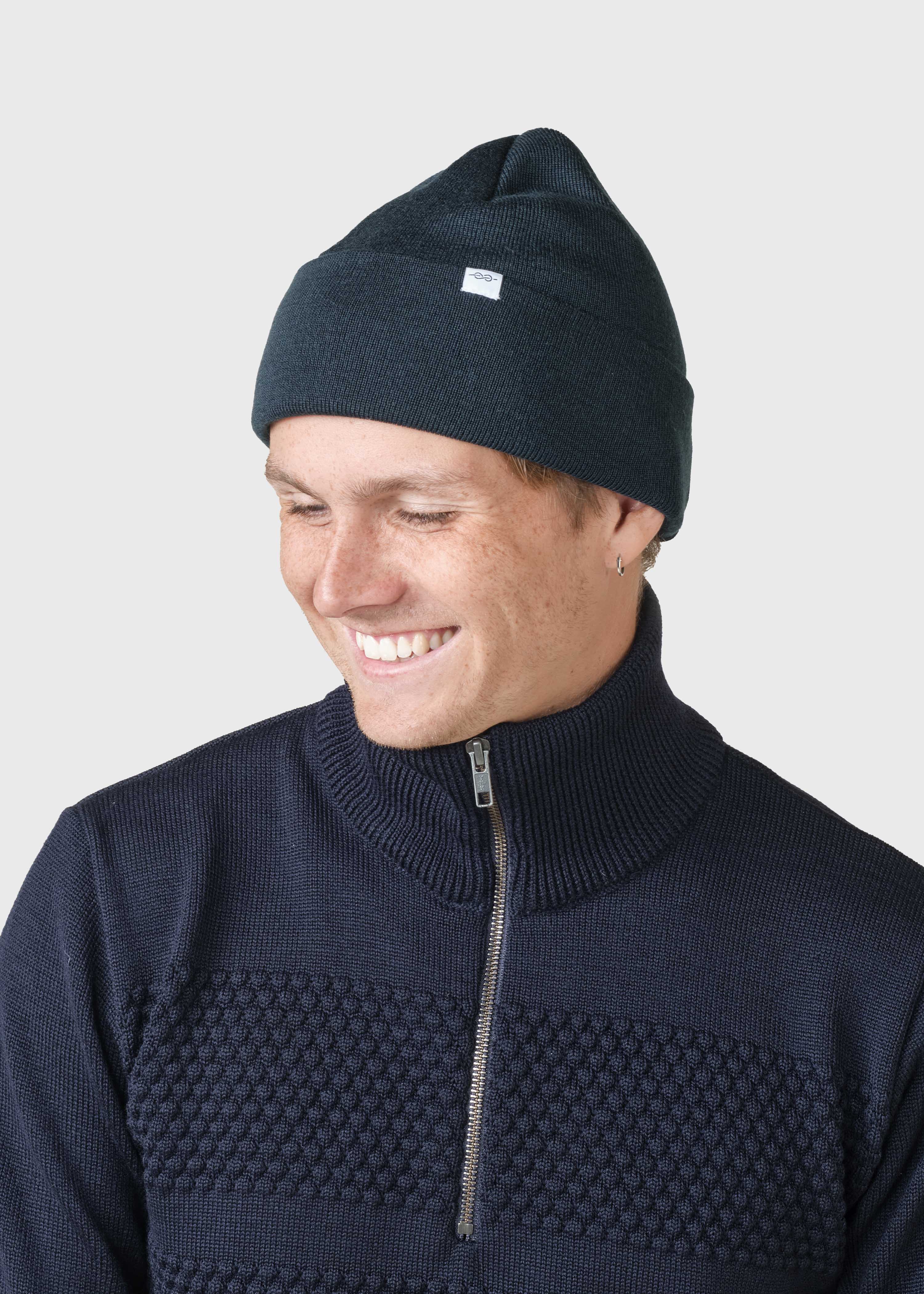 Fine Rib Beanie - Olive