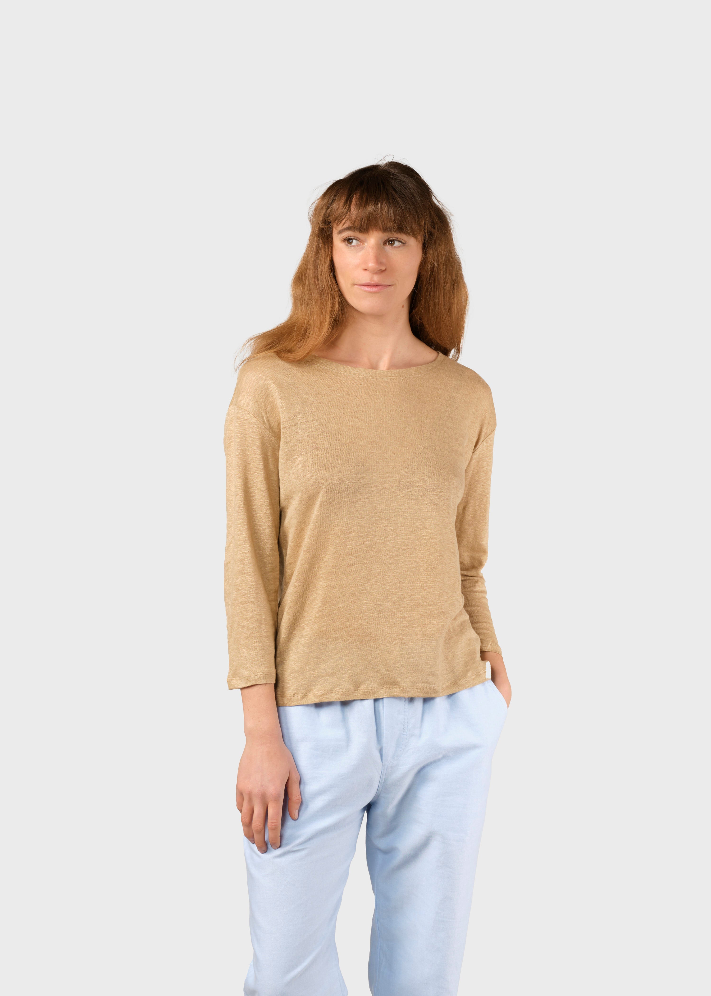 Gudrun Ls Tee - Sand