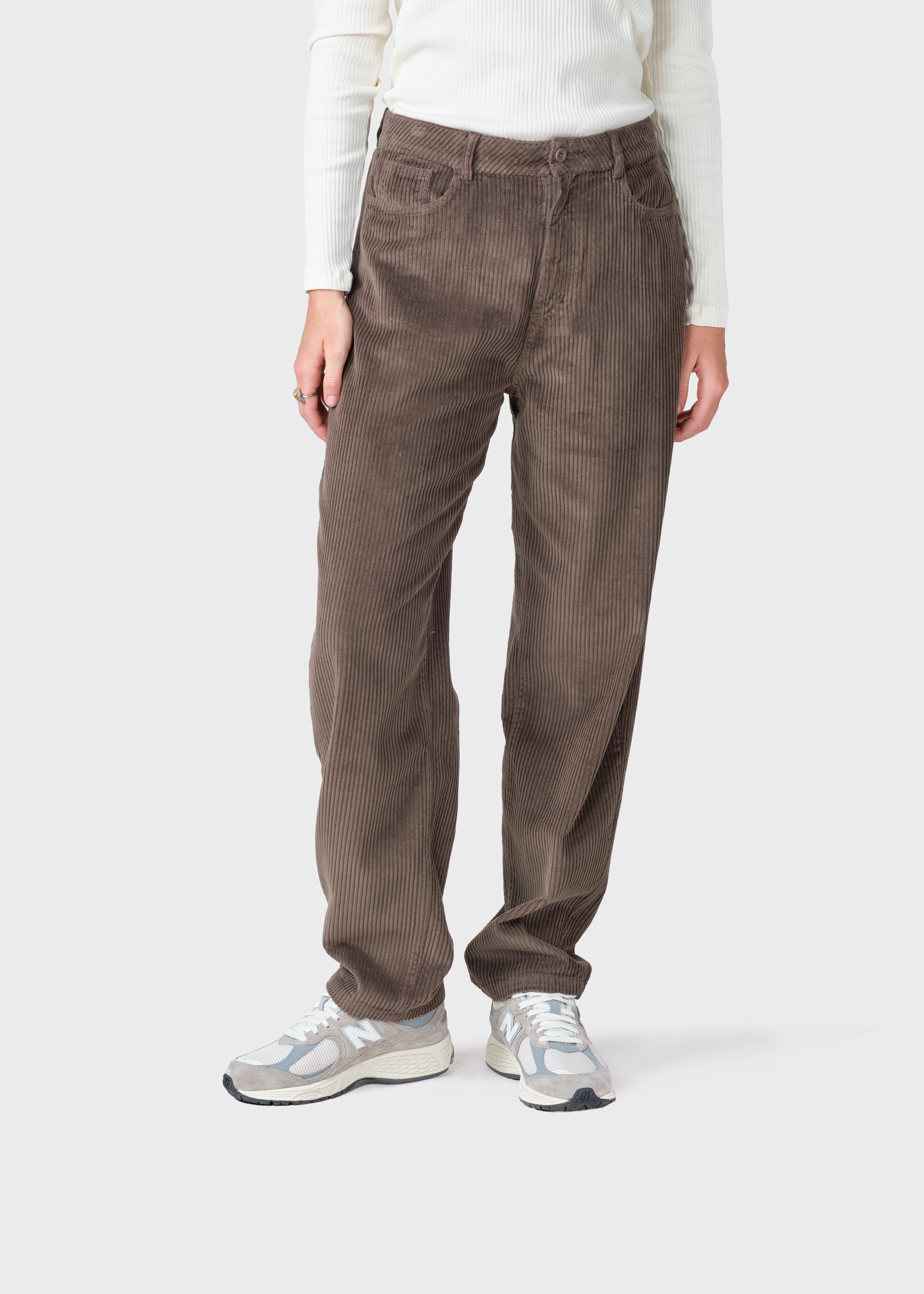 Gwen Jumbo Corduroy Pants - Taupe