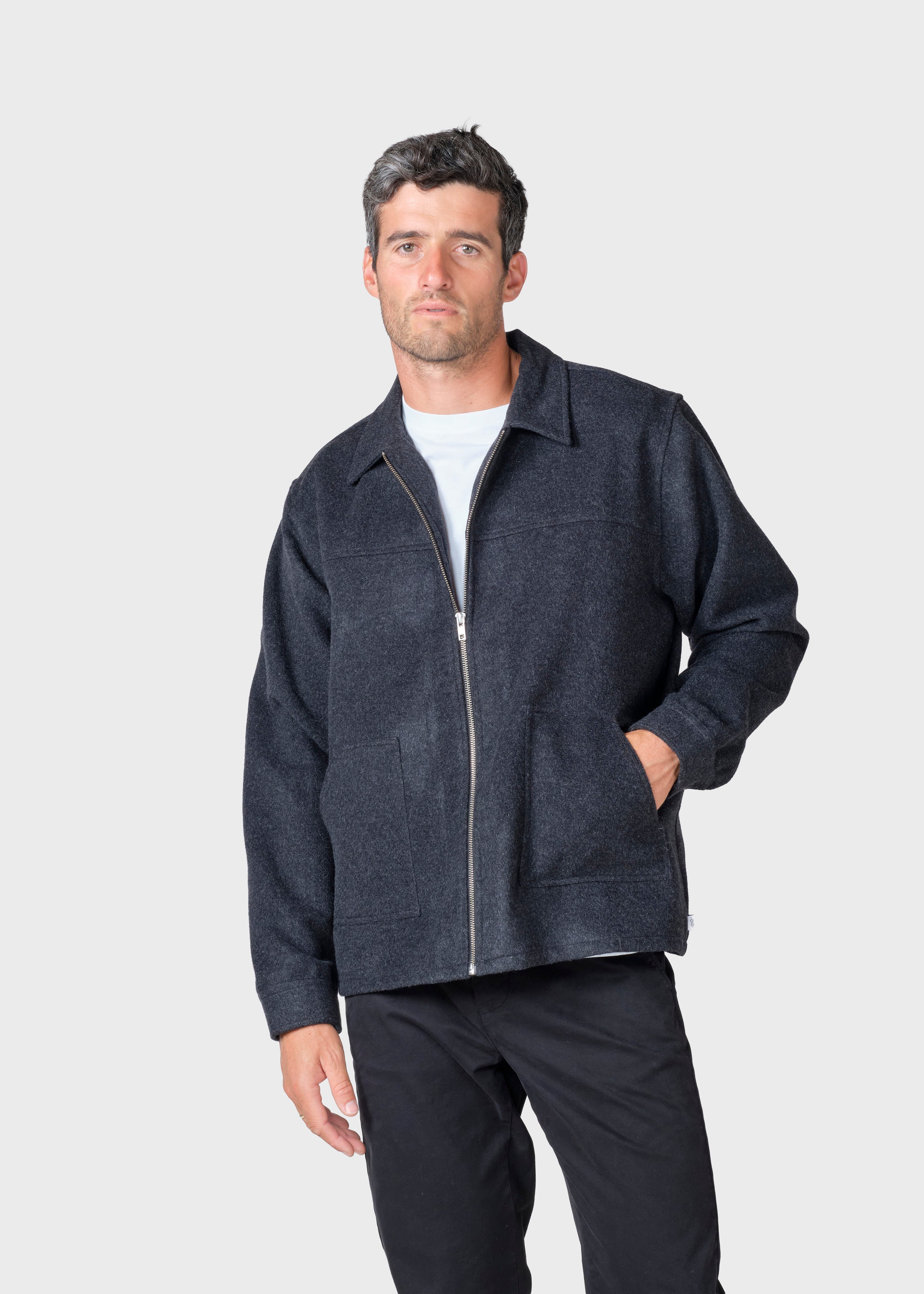 Hans Zip Jacket - Black