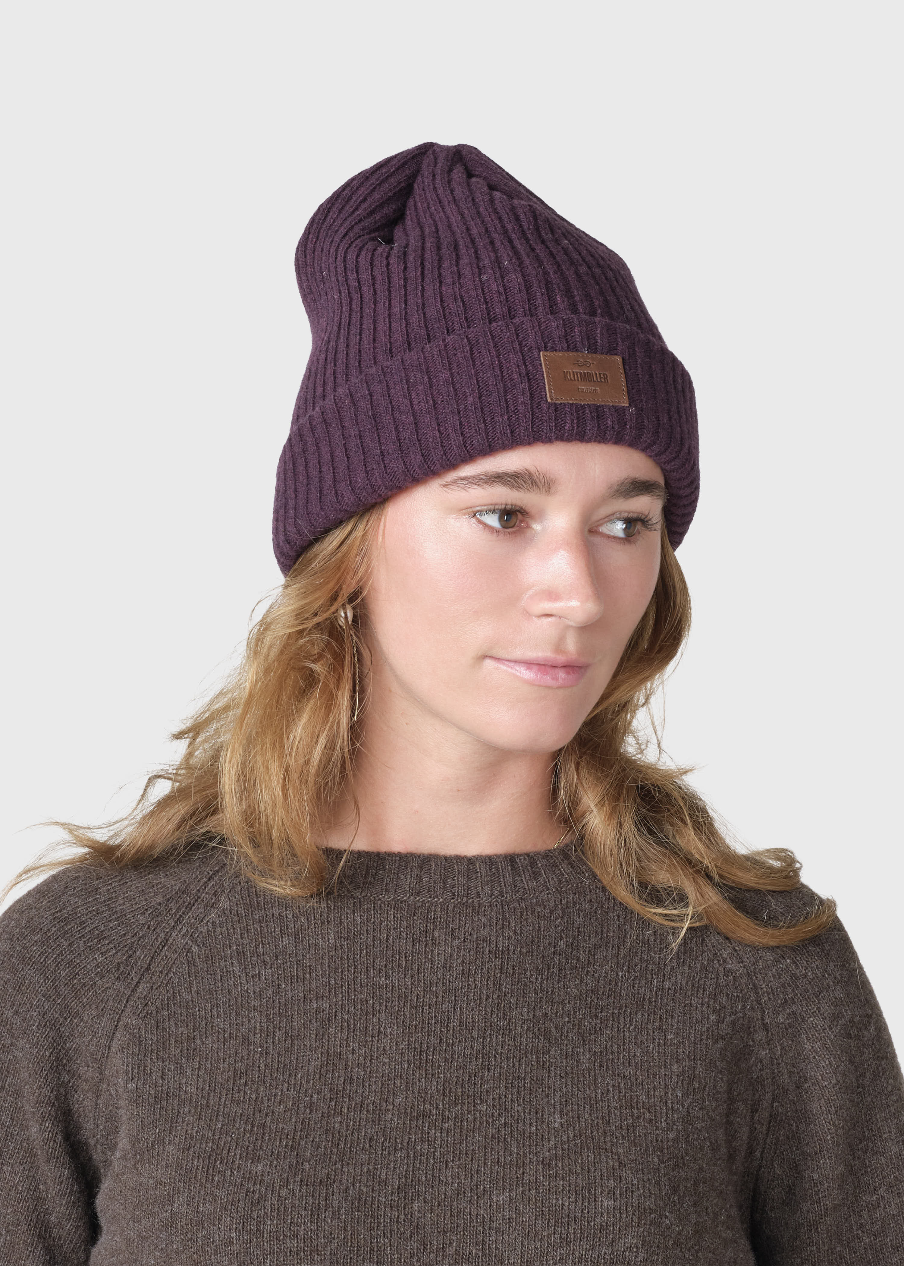 Heavy Rib Beanie - Burgundy