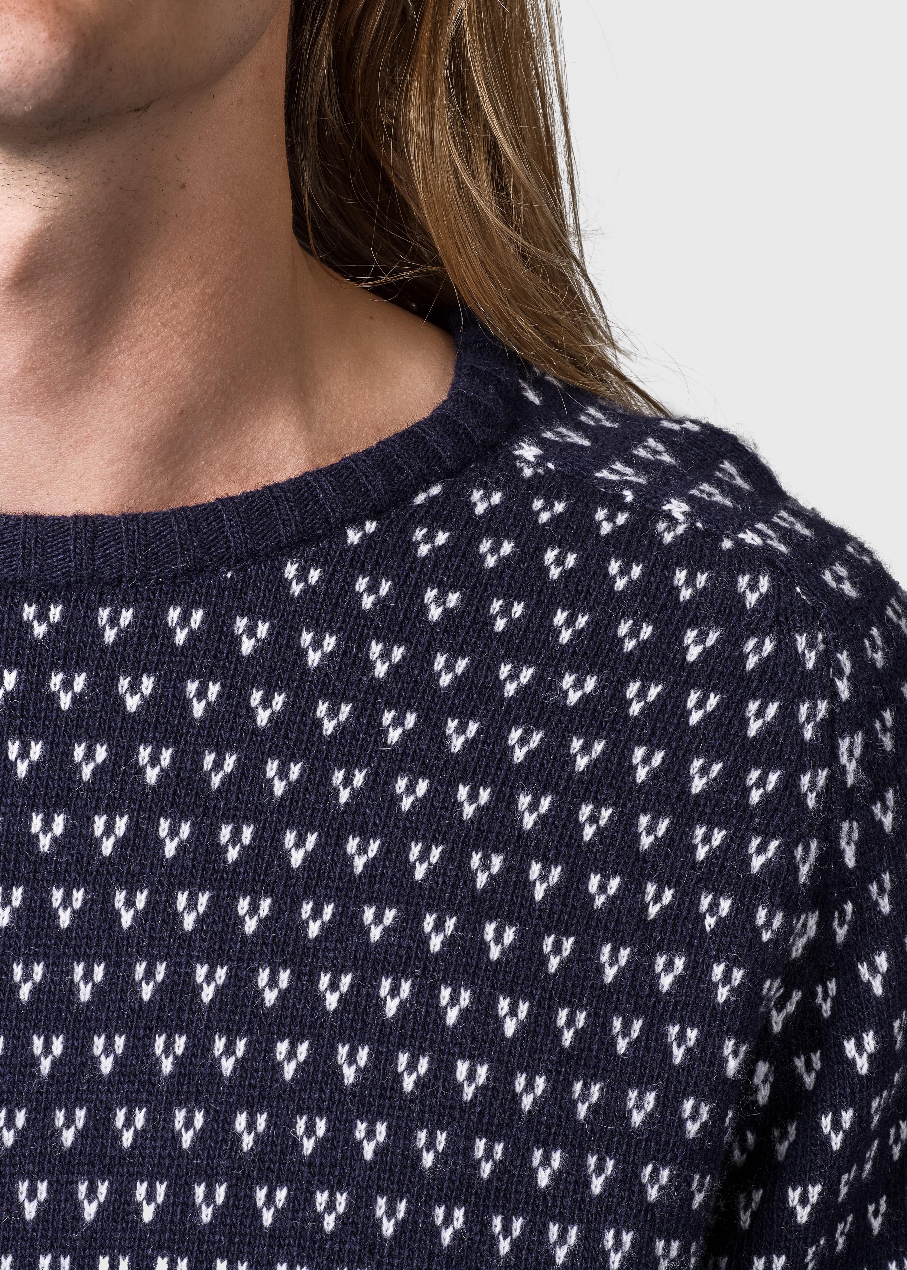Hugo Knit - Navy/cream