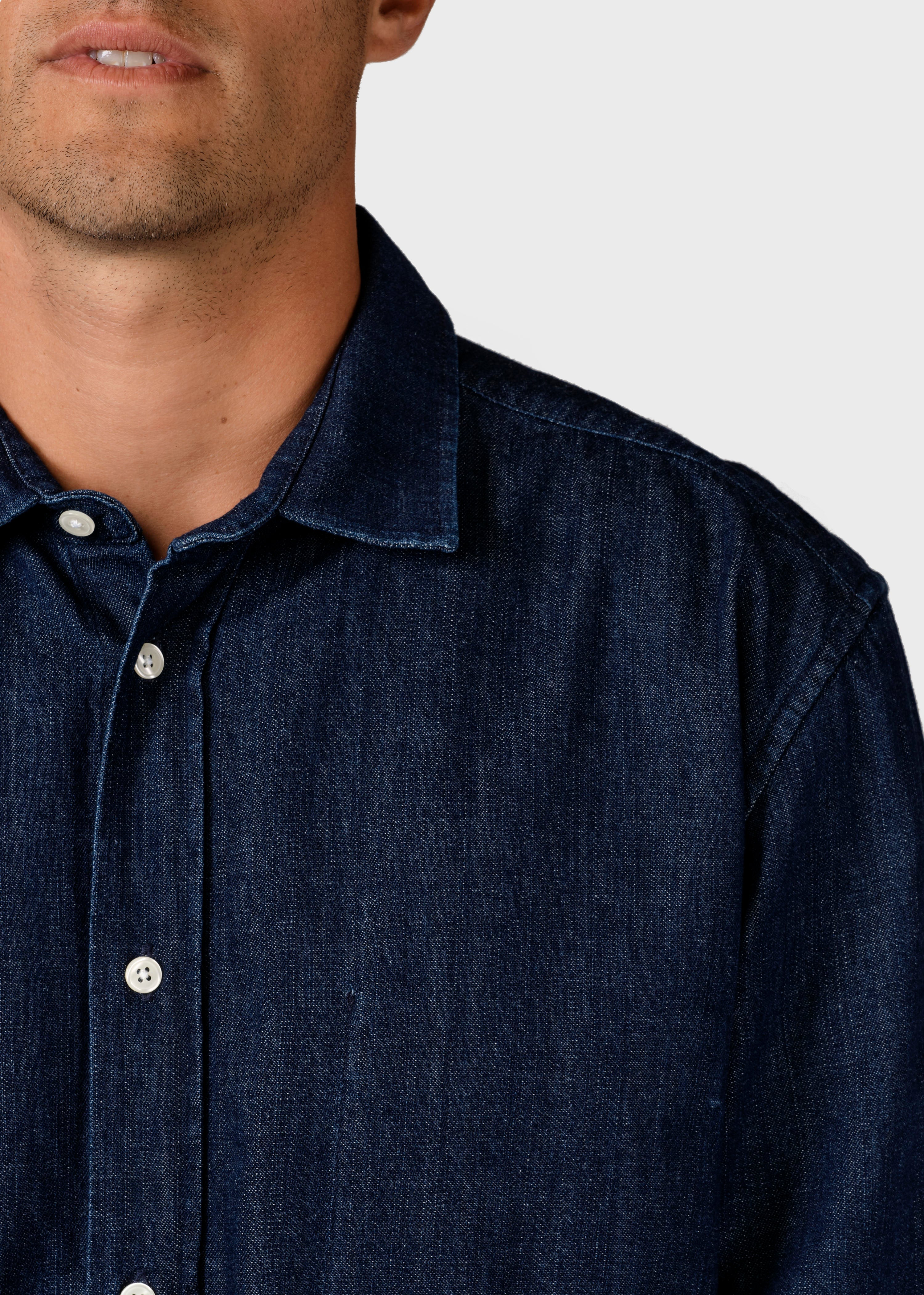 Jakob Shirt - Dark Blue Stonewash