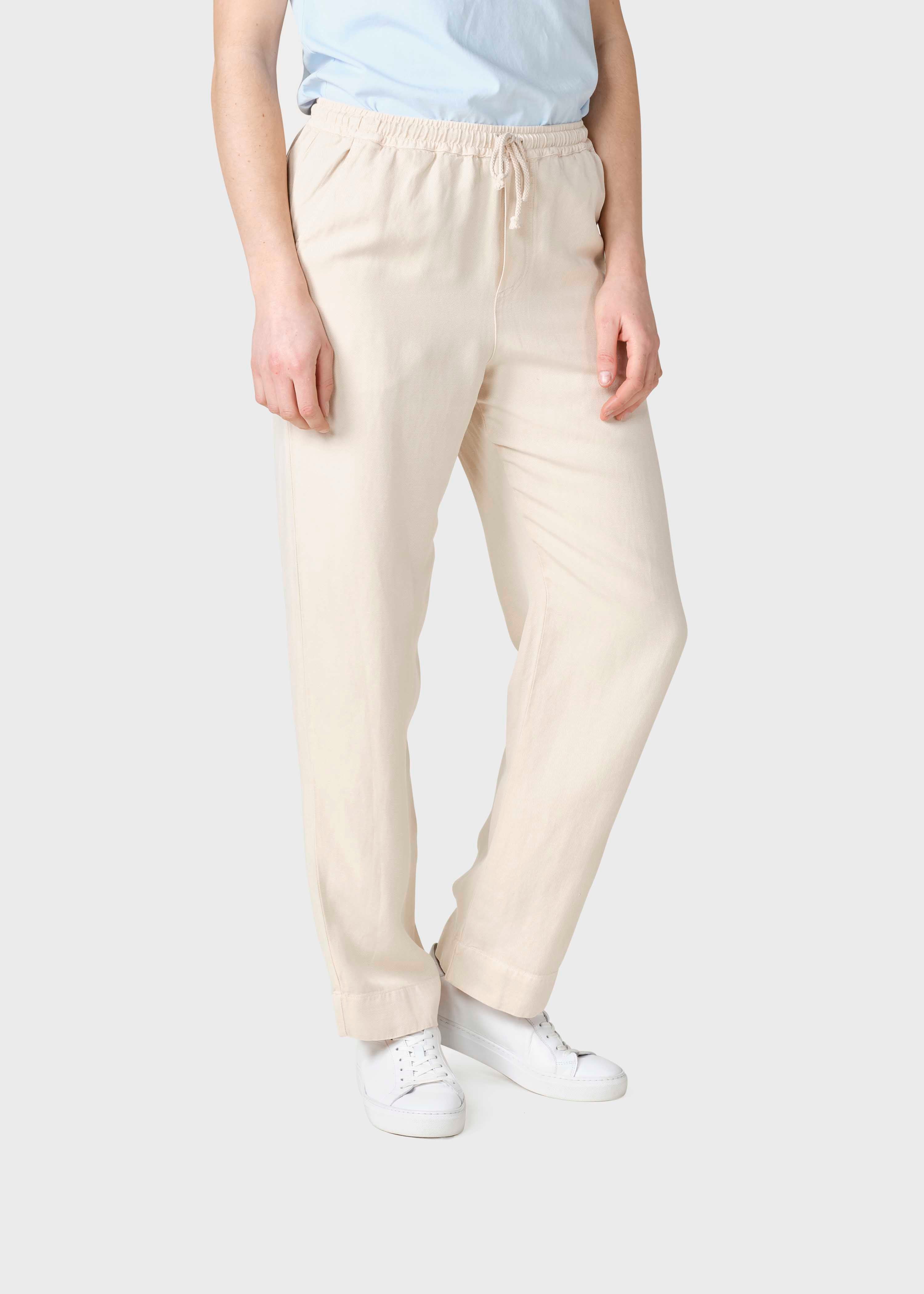 Jennifer Lyocell Pants - Pastel Sand