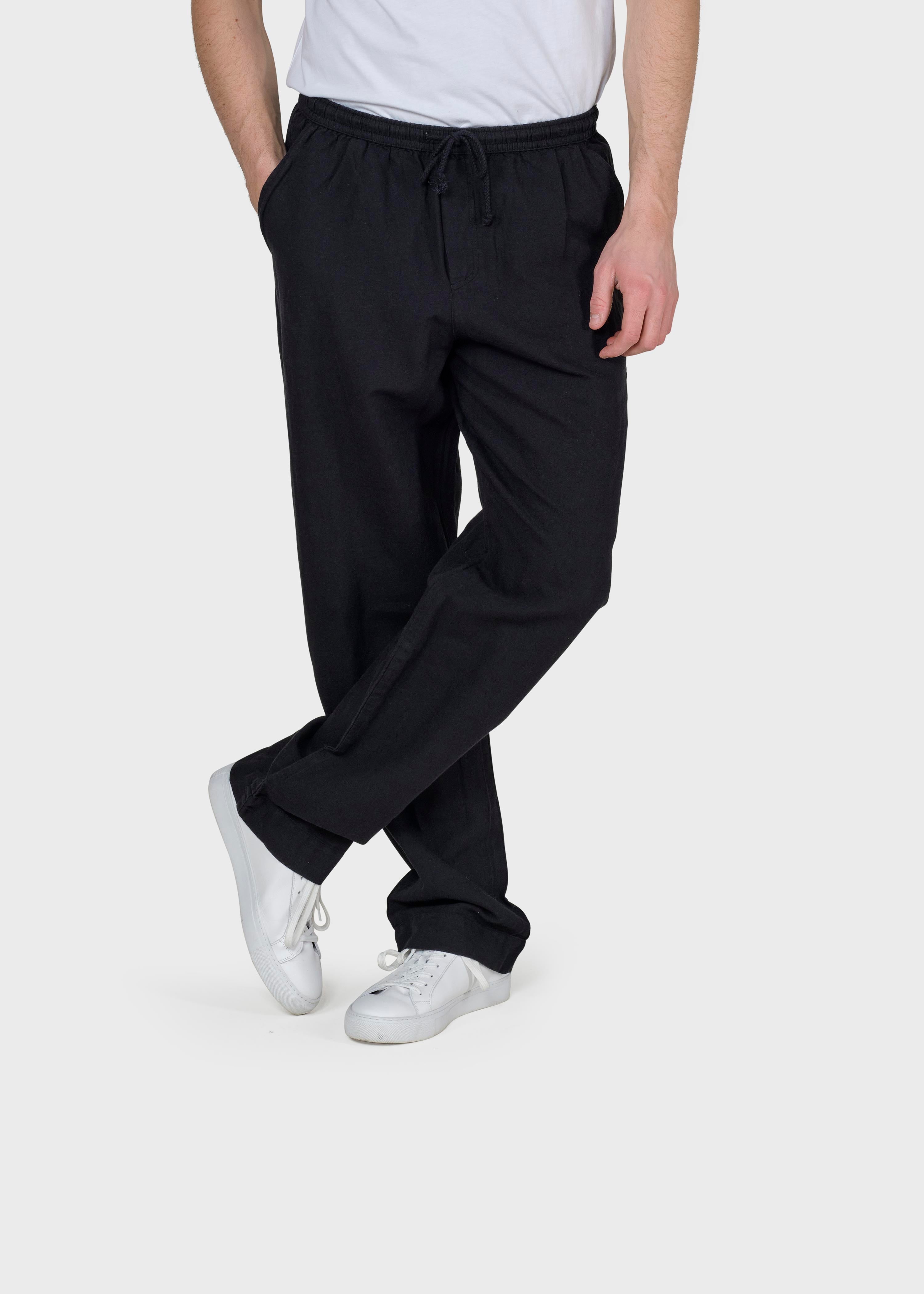 Jens Linen Pants - Black